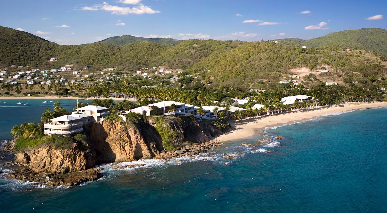 View of Antigua from Curtain Bluff