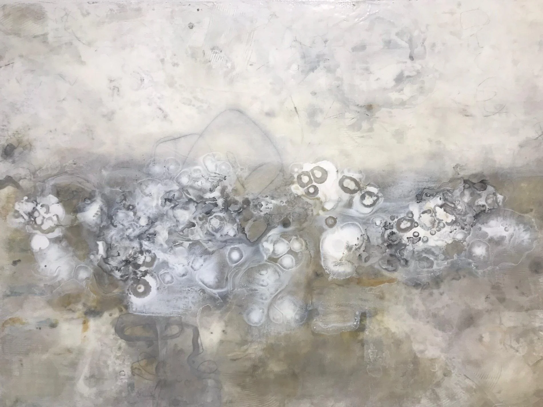 Soft Landing | Mixed Media on Canvas | 36" x 48"