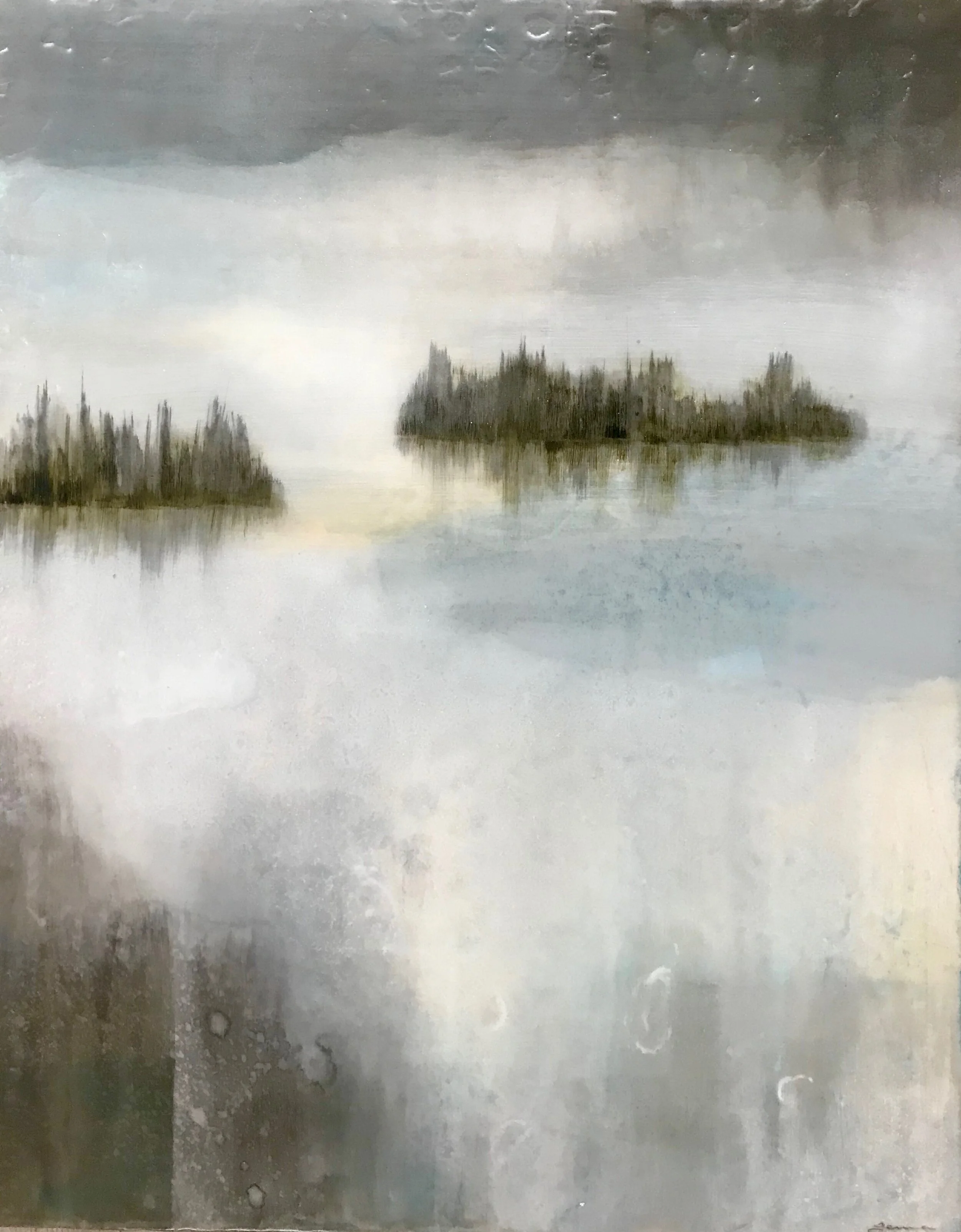 Misty #2 | Mixed Media on Canvas | 30" x 24"