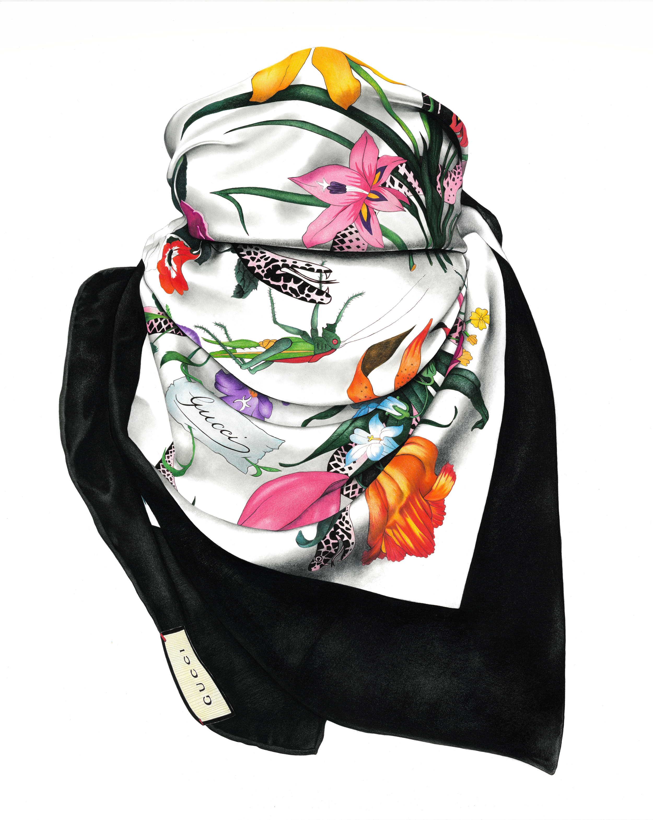 Cover Up | Colored Pencil on Paper | -24 x 30 inches | Limited Edition Print, $235