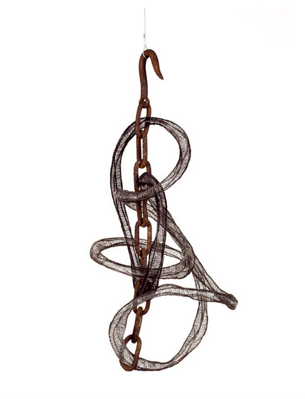 Untitled | Steel, Chain links | 30" x 15" | $700
