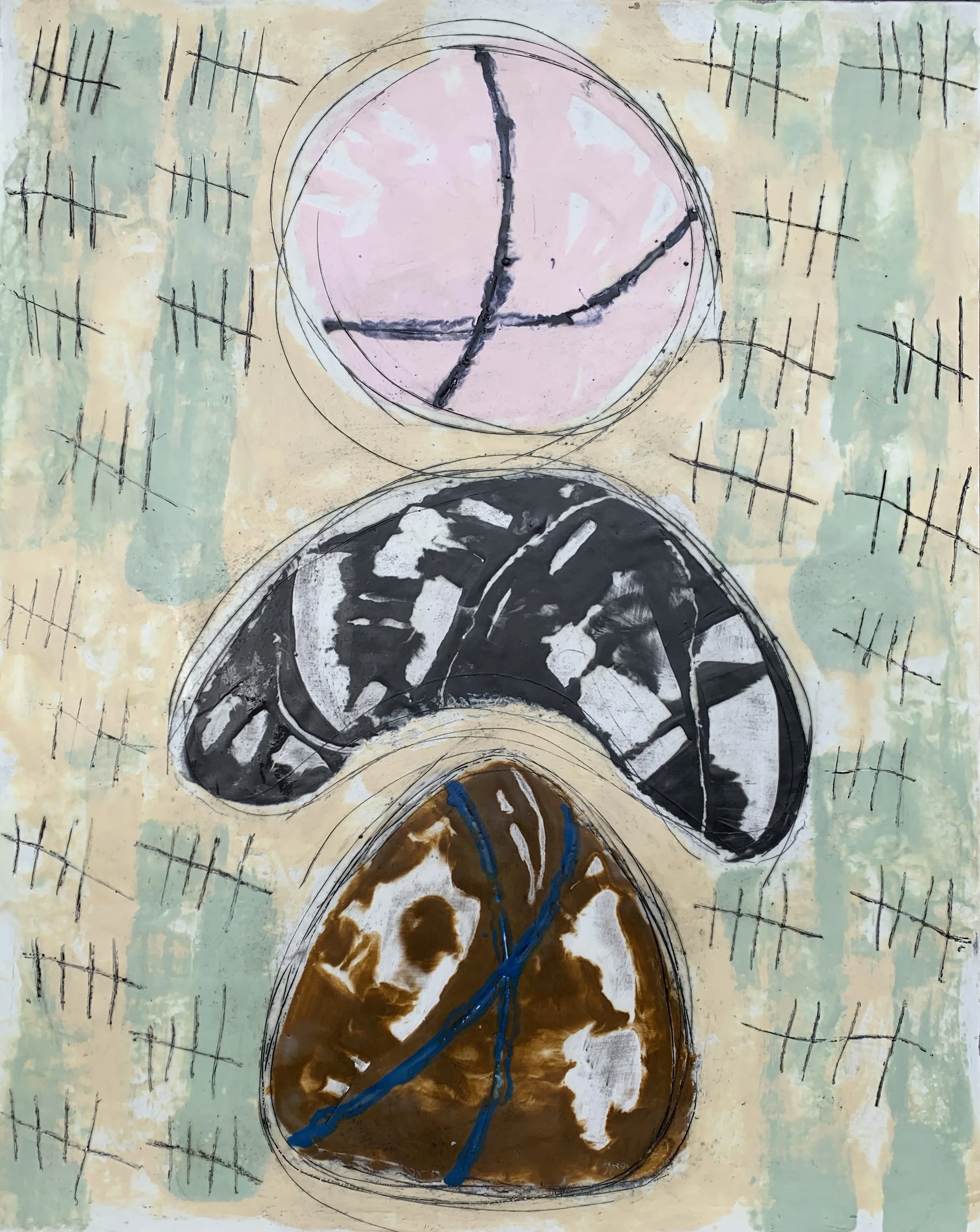 Counting | ,Encaustic |  24x30 inch | $1200.jpeg