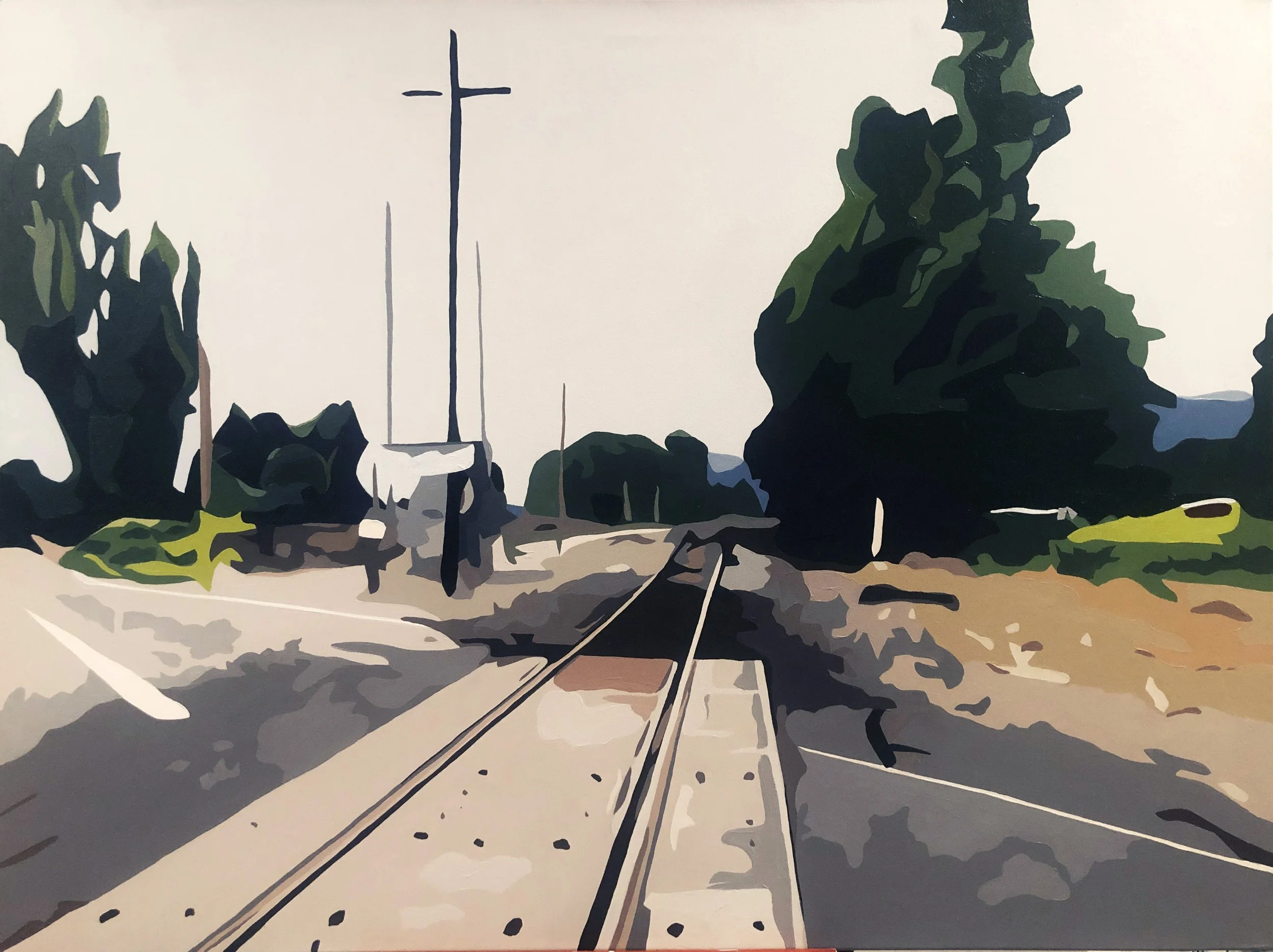 Five Hundred Miles | Acrylic on Canvas | 24" x 36" | $1800