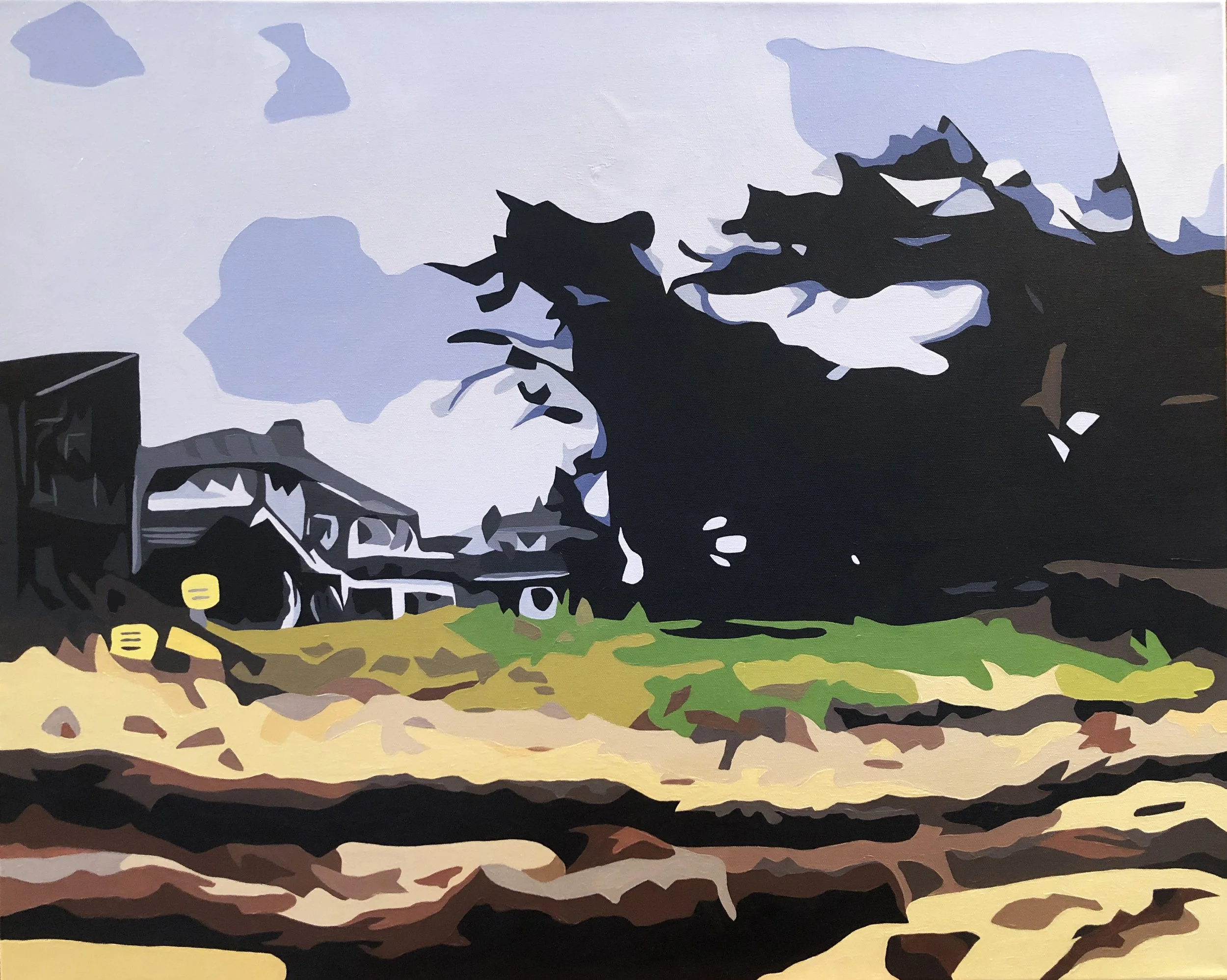 Sea Level | Acrylic on Canvas | 24" x 30" | $1800
