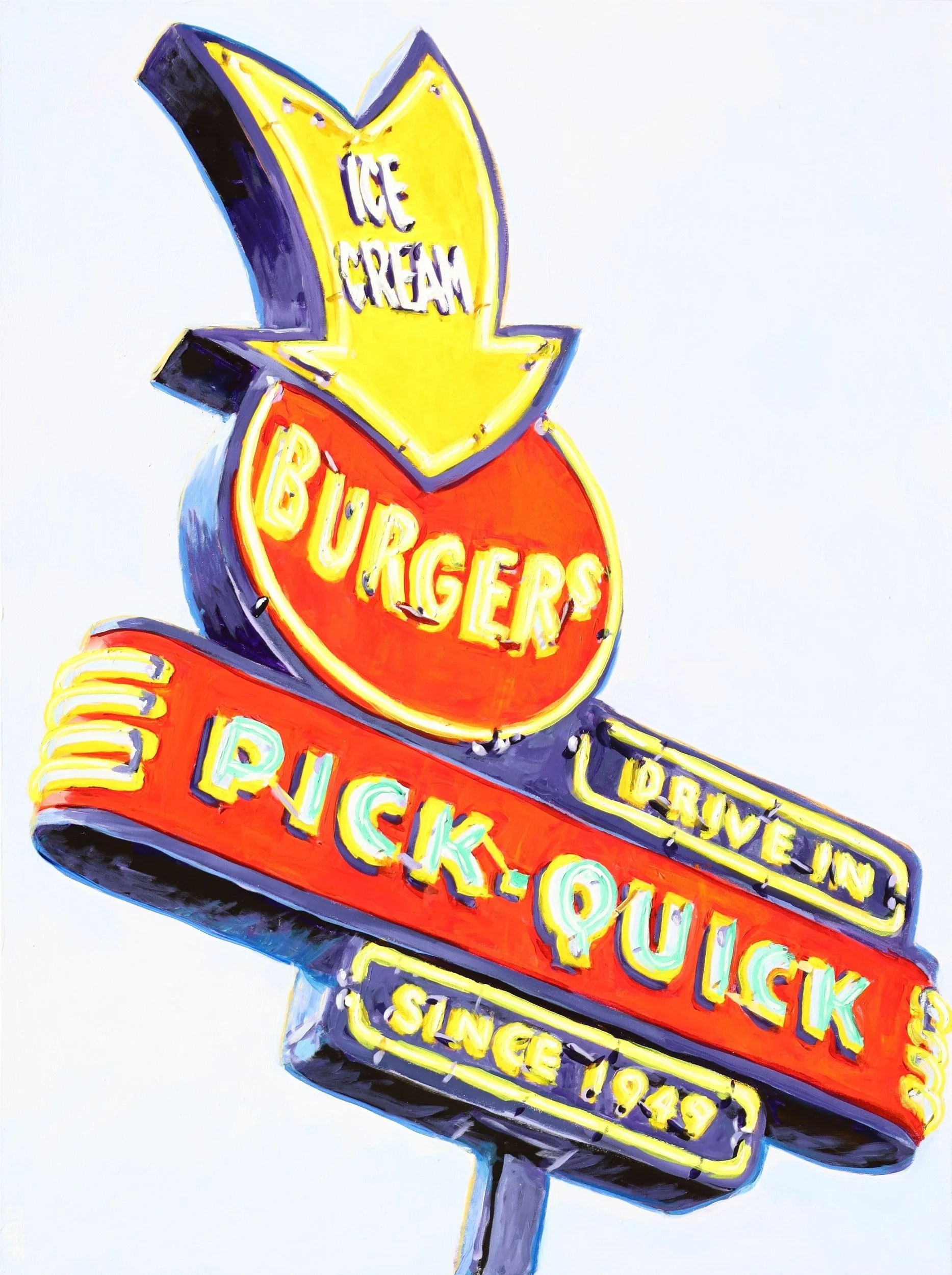 Pick Quick | Acrylic on Canvas | 40" x 30" | $2100