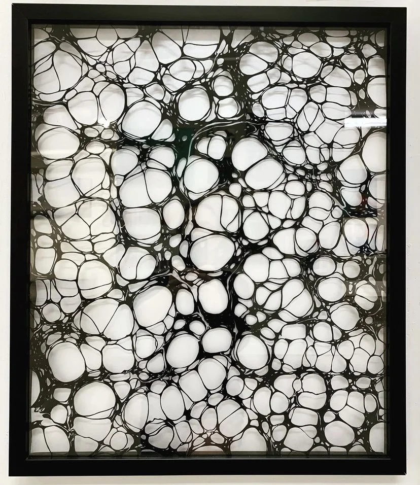 Oil and Water | Paper Cut (framed) | 24" x 20" | $650