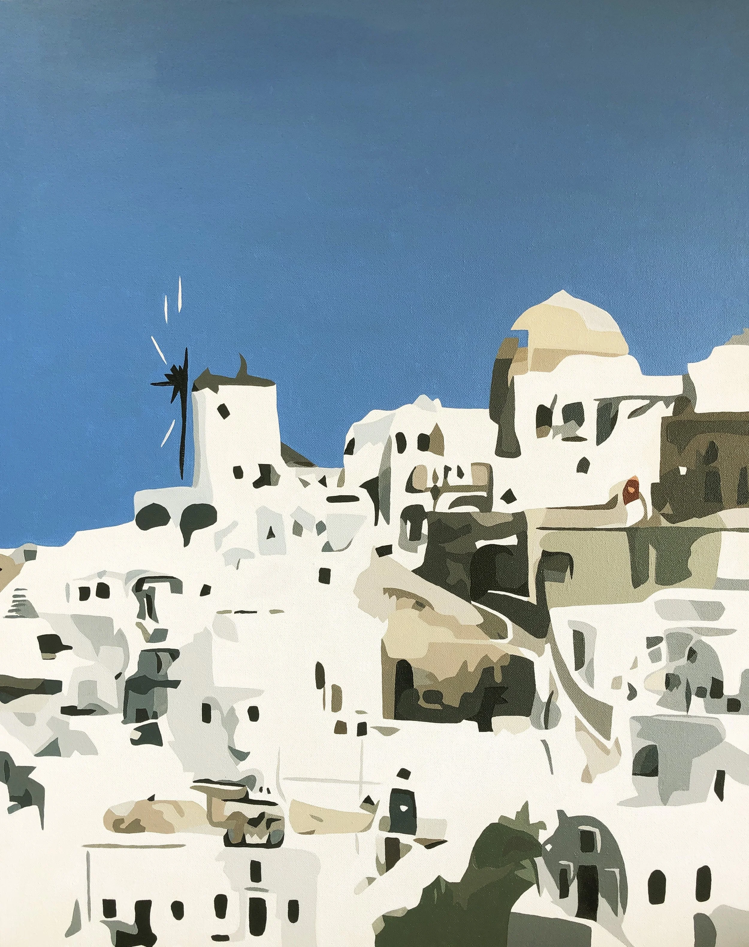 SOLD - Tilting at Windmills  |  Acrylic on Canvas  |  30" x 24"   |  $2000