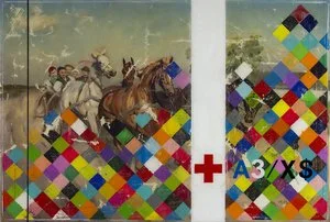 Free Pony Rides | Mixed Media and Resin on Panel | 24" x 36" | $2600