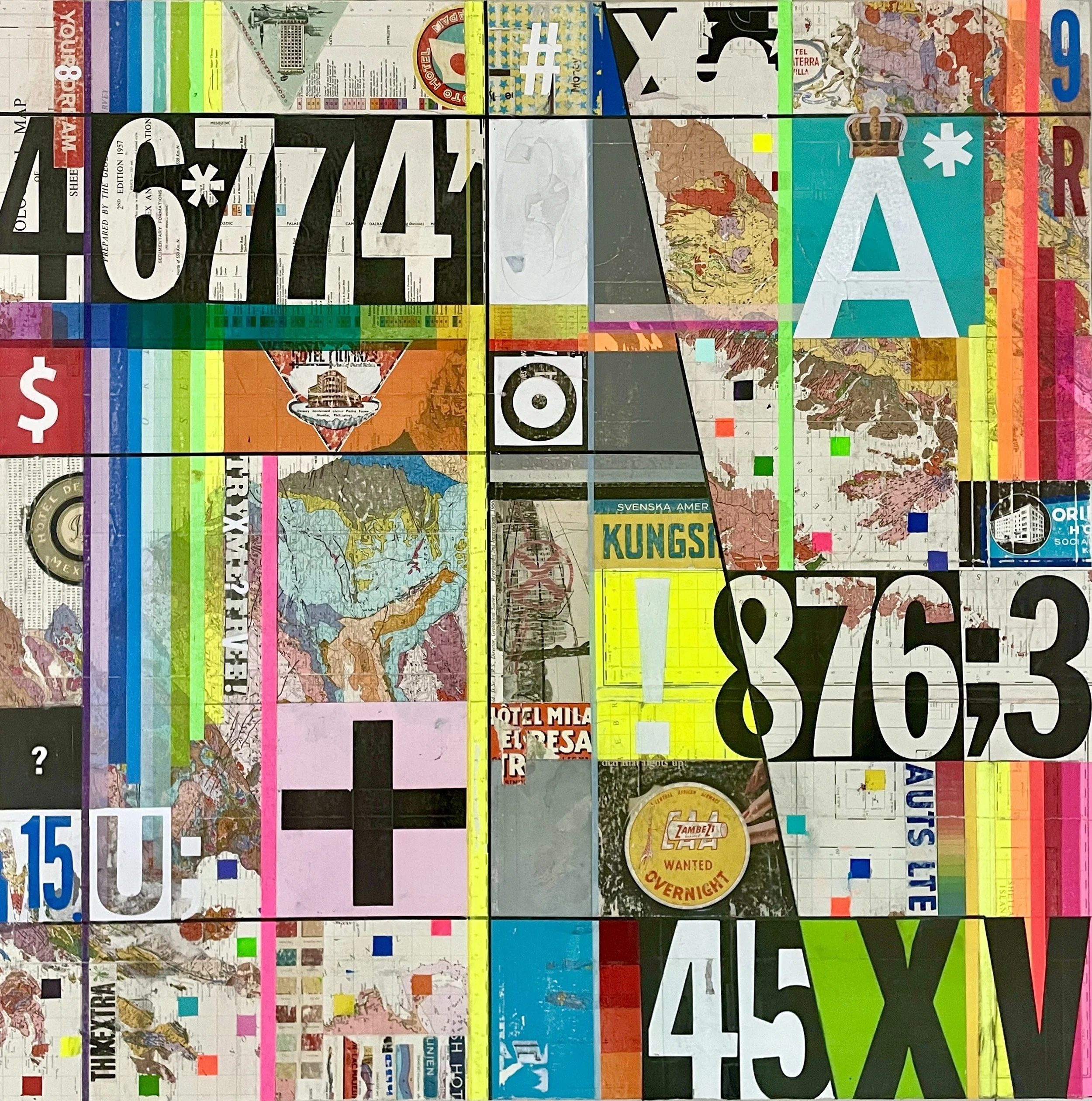 Circumnavigate | Mixed Media and Resin on Panel | 36" x 36" | $4000