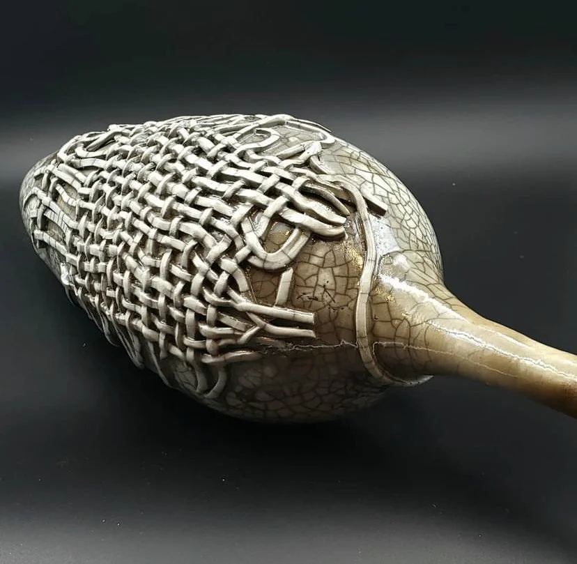 AMPHORA | CLAY, RAKU GLAZE| $550 