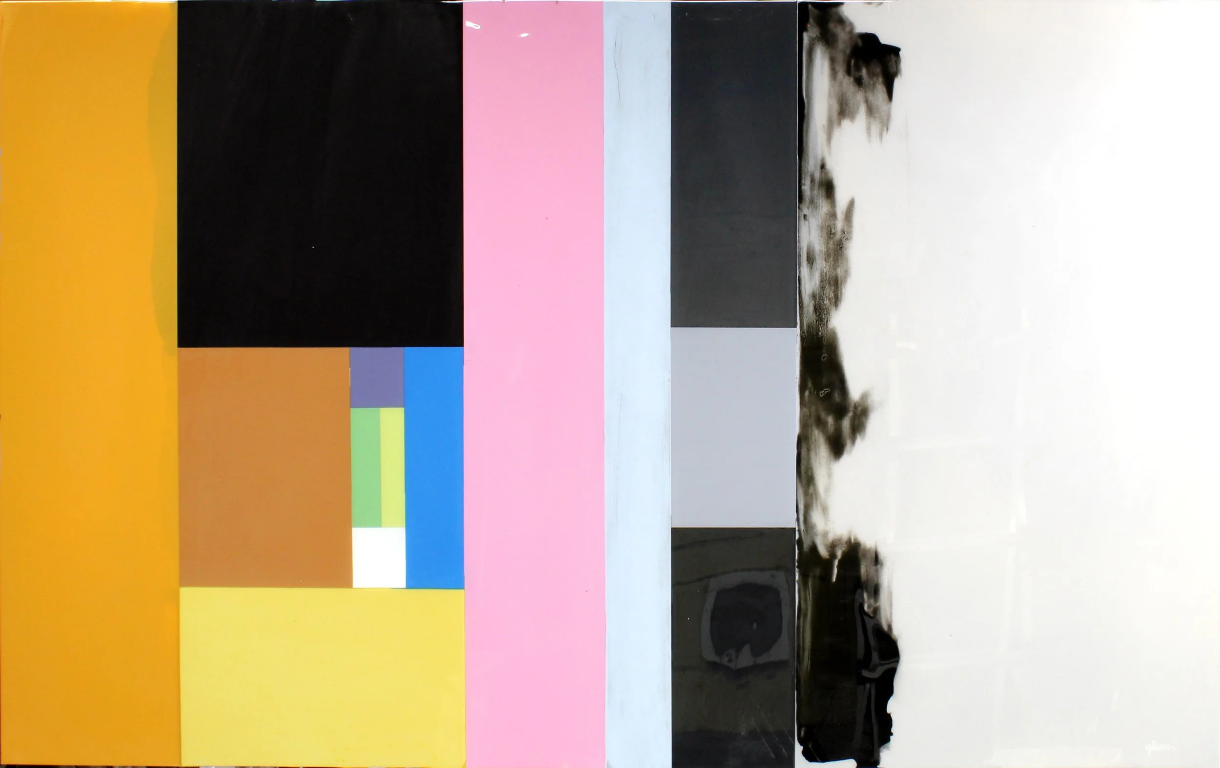 SOLD- Marilyn Diptych | Resin and Pigment on Panel | 40x72 | $4180