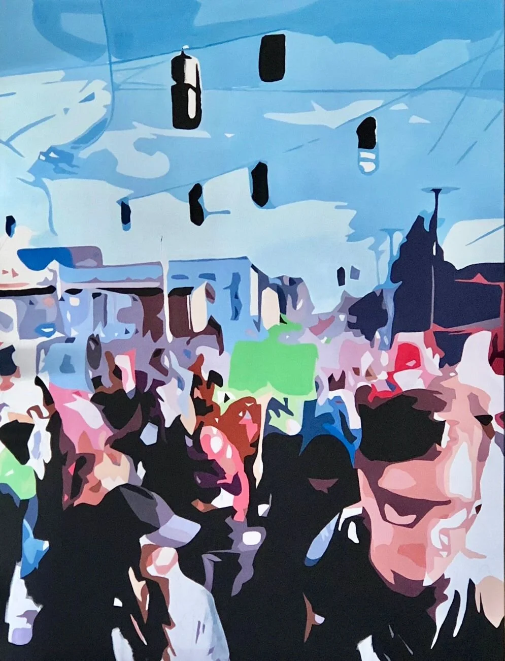 The March  |  Acrylic on Canvas  |  40" x 30"   |  $2800