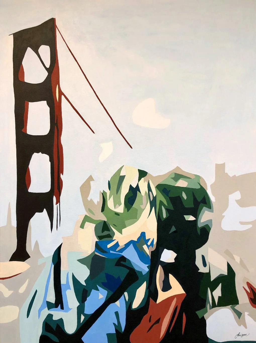 Golden Gate  |  Acrylic on Canvas  |  40" x 30"   |  $2100