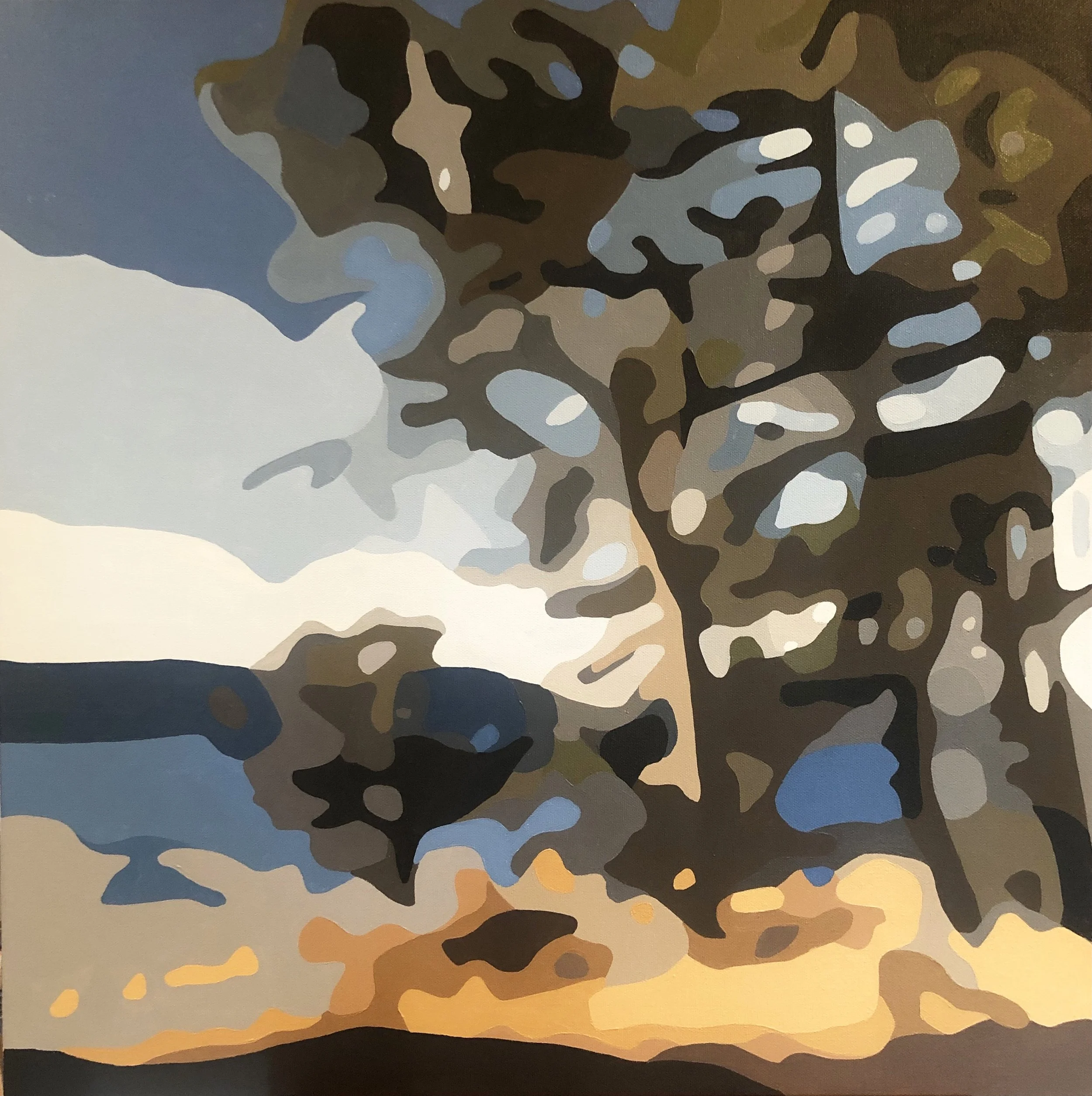Putting Down Roots |  Acrylic on Canvas  |  24" x 24"   |  $1100