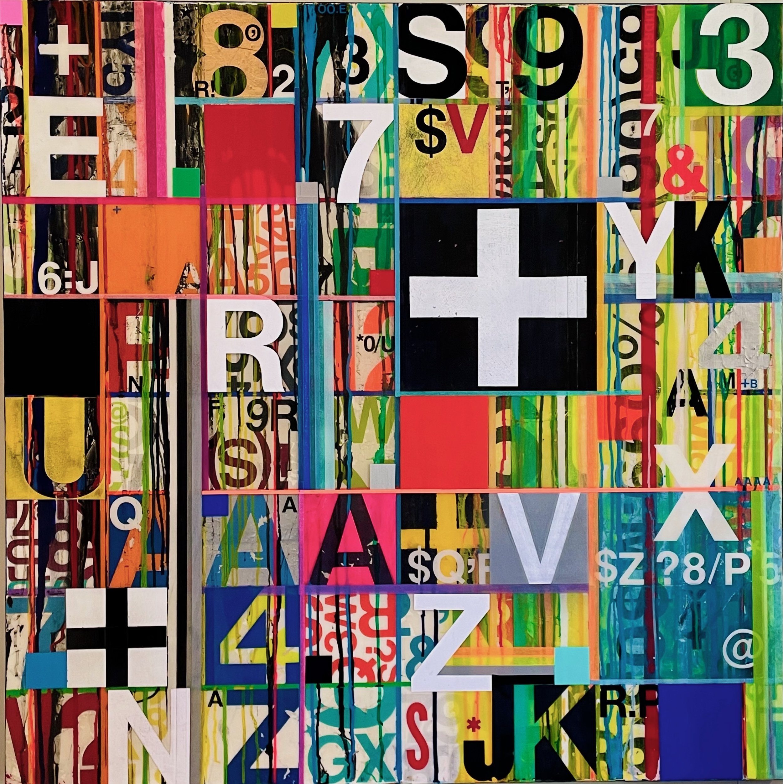 Sledgehammer | Mixed Media and Resin on Panel | 48" x 48" |  $7100