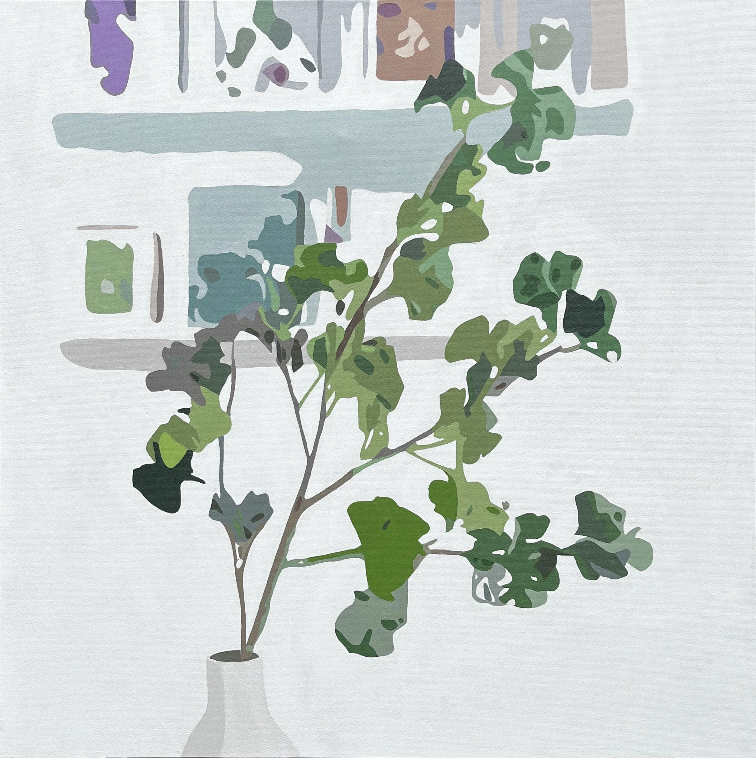 Botanical #2 | Acrylic on Canvas | 36” x 36” | $2100  (includes frame)