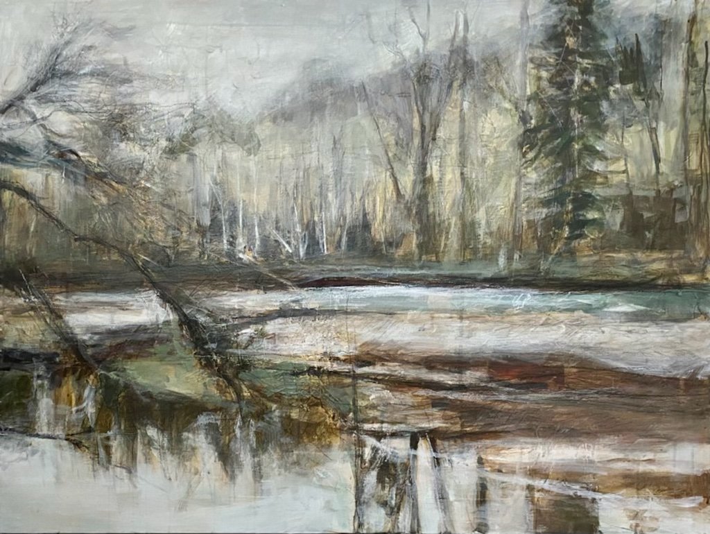 Saturday Rive | Acrylic on Panel | 30 x 40 inch | $2700