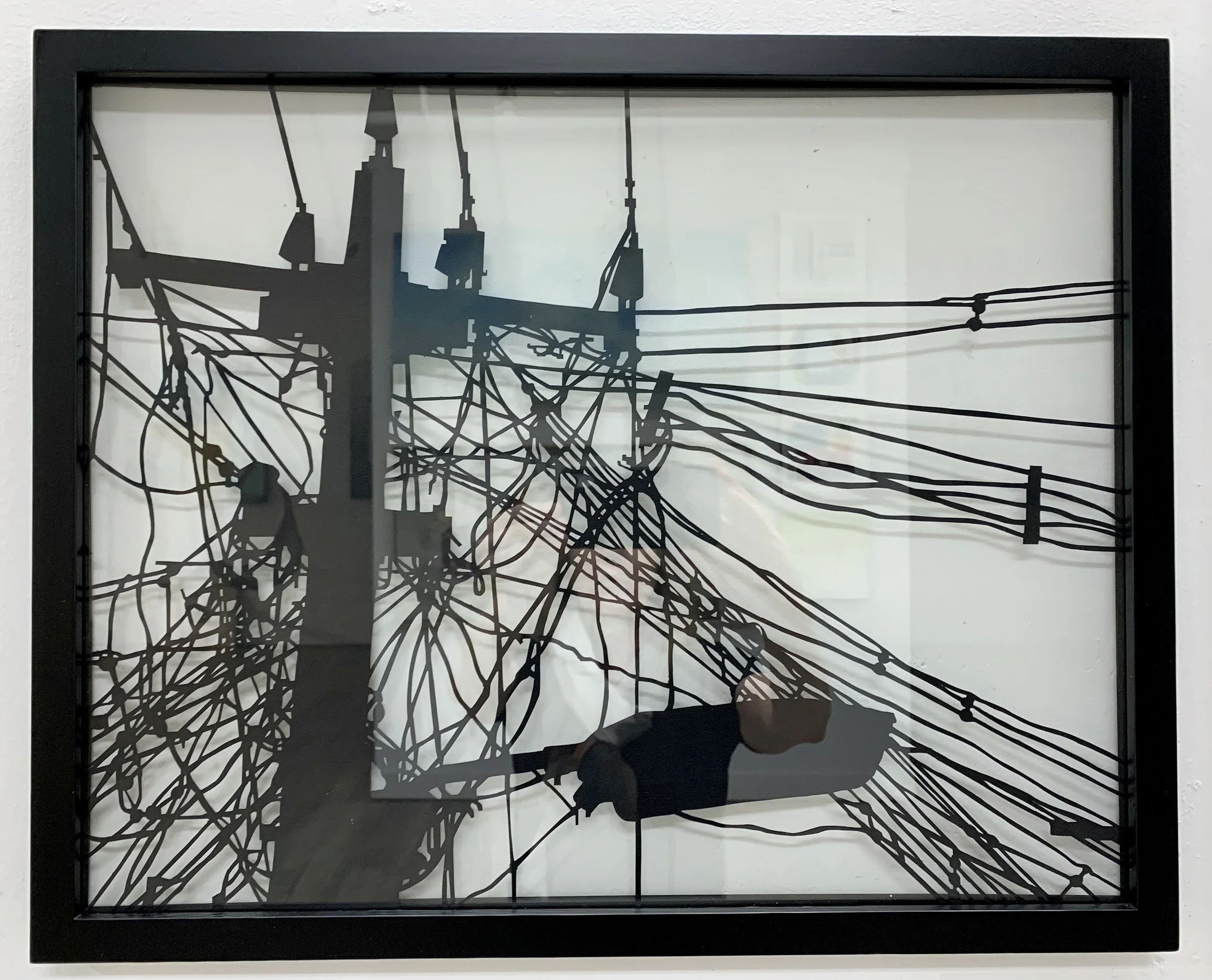 The Messy Lovers Club | Cut Paper in Frame | 17" x 21" | $450