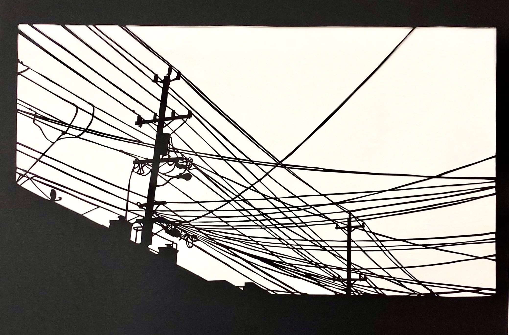 Power | Cut Paper in Frame | 17" x 21" | $450