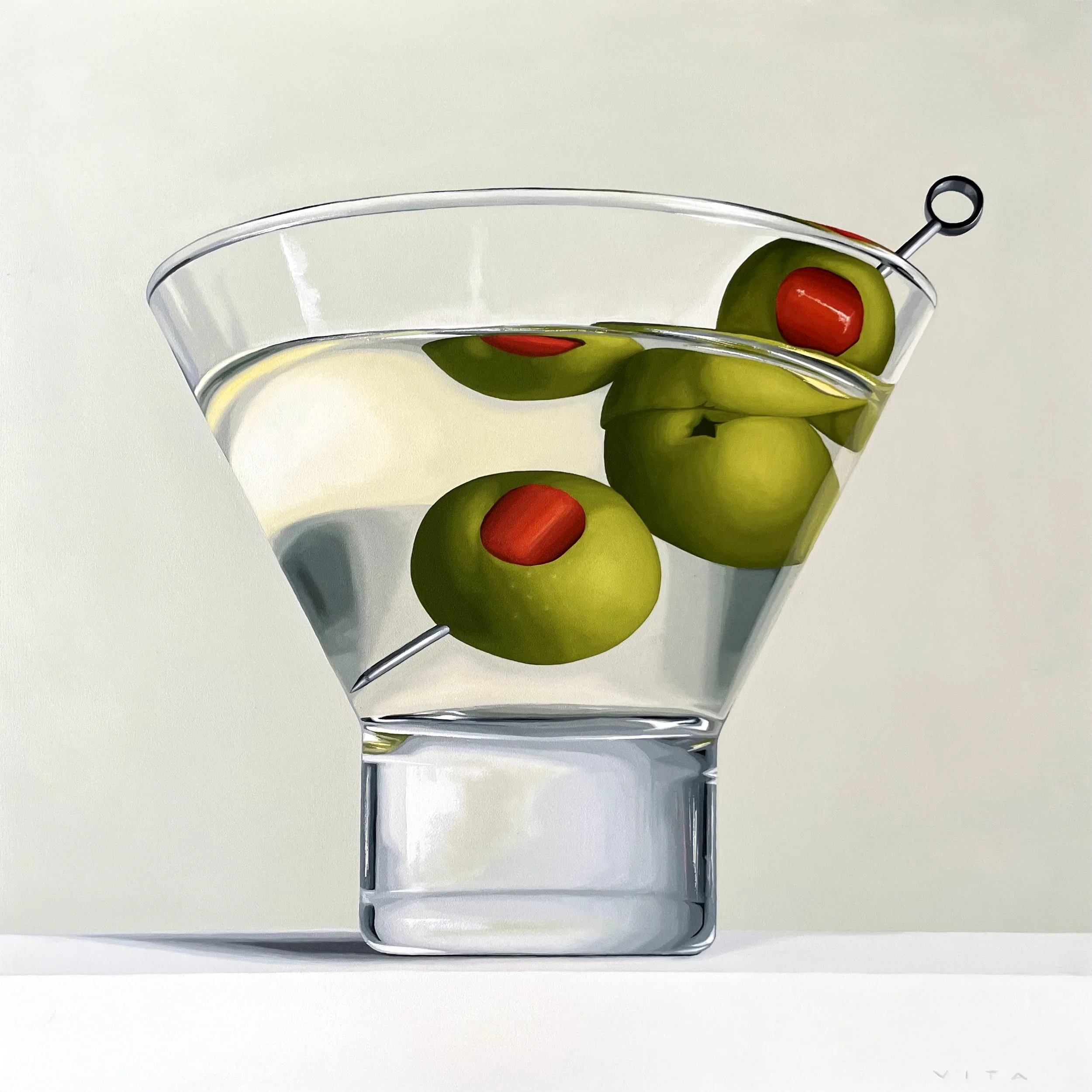 Martini | Oil on Panel | 24" x 24" | $2400