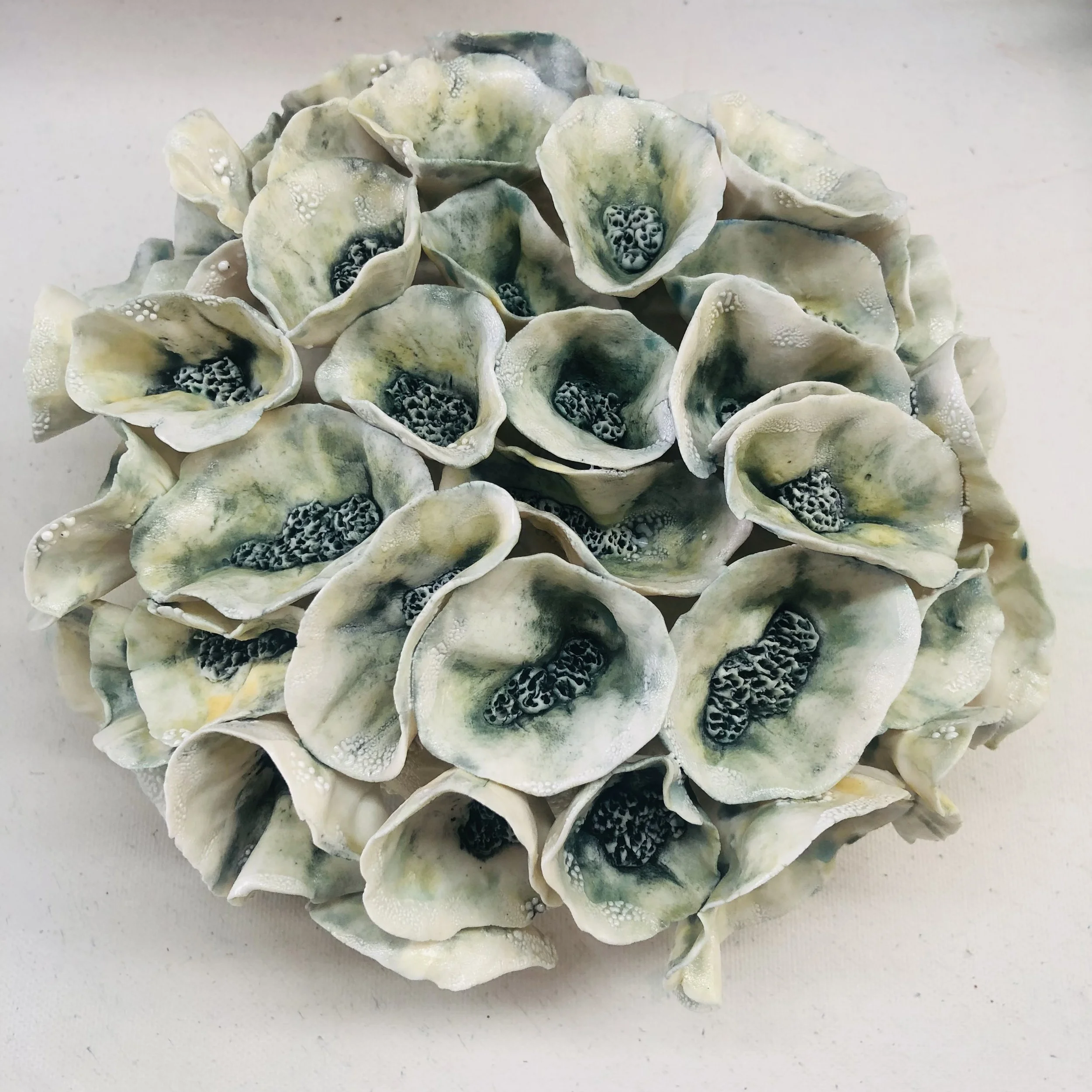 sold- Ocean Found  | Porcelain | 8" x 8" x 3.5" | $350