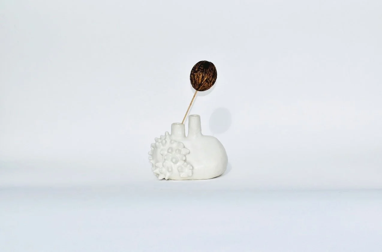 KIDNEY 01 |  Stoneware, White Glaze | 5 1/2 x 7 x 3 1/2 inches | $500