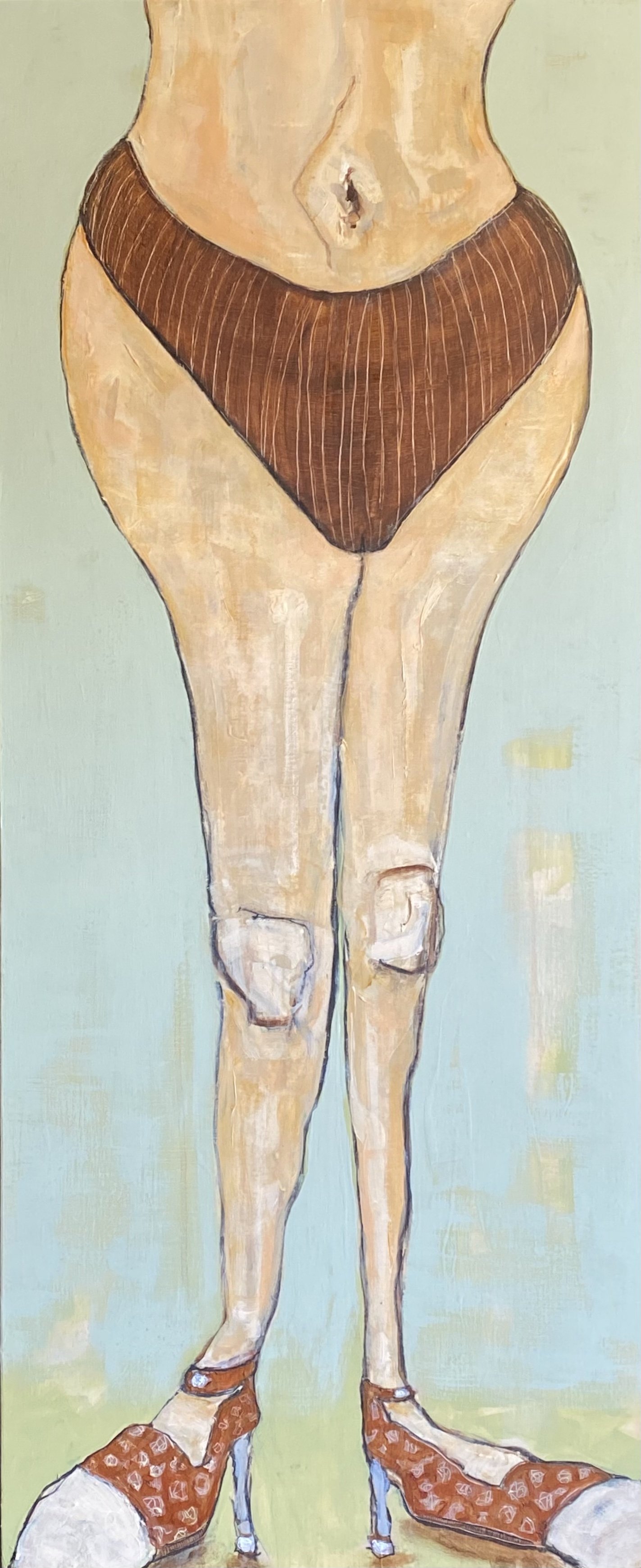 Underpants #7 | Acrylic on Panel | 45" x 19" | $1900