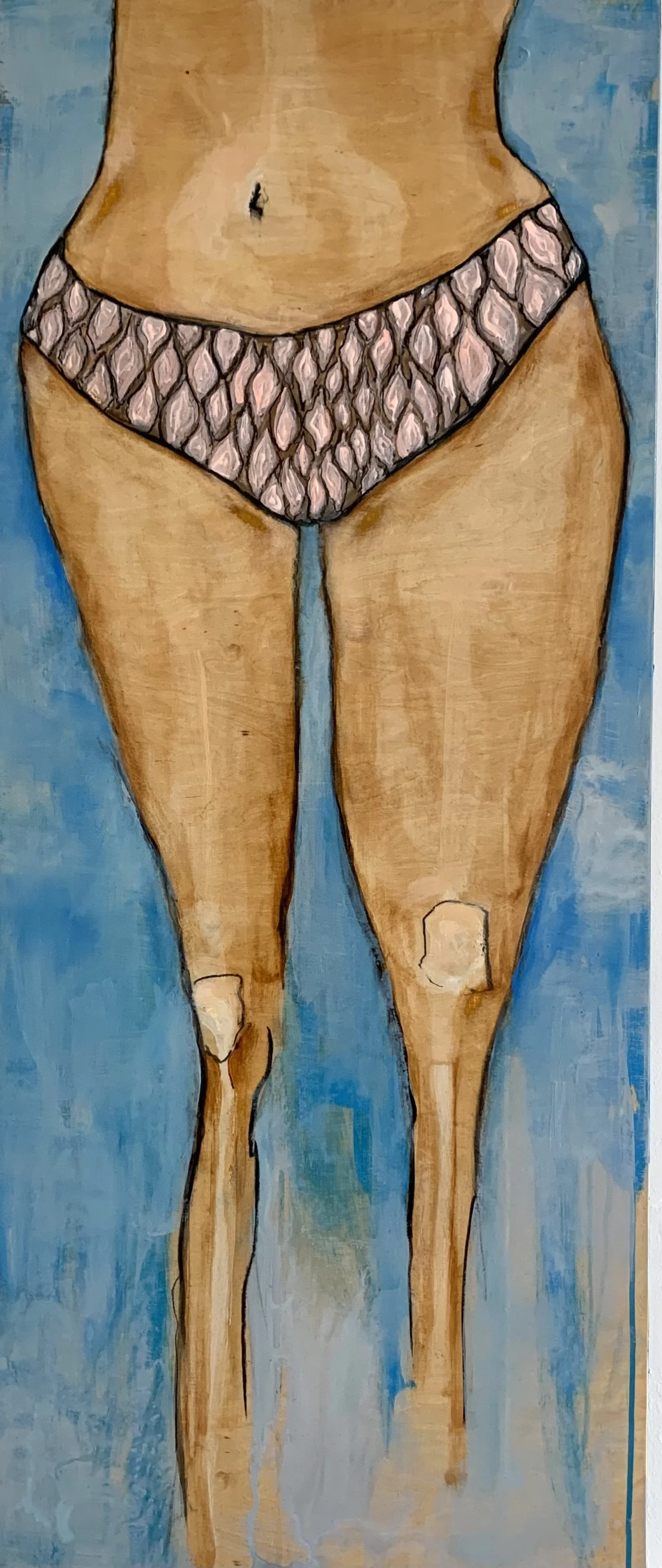 Underpants #9 | Acrylic on Panel | 45" x 19" | $1900