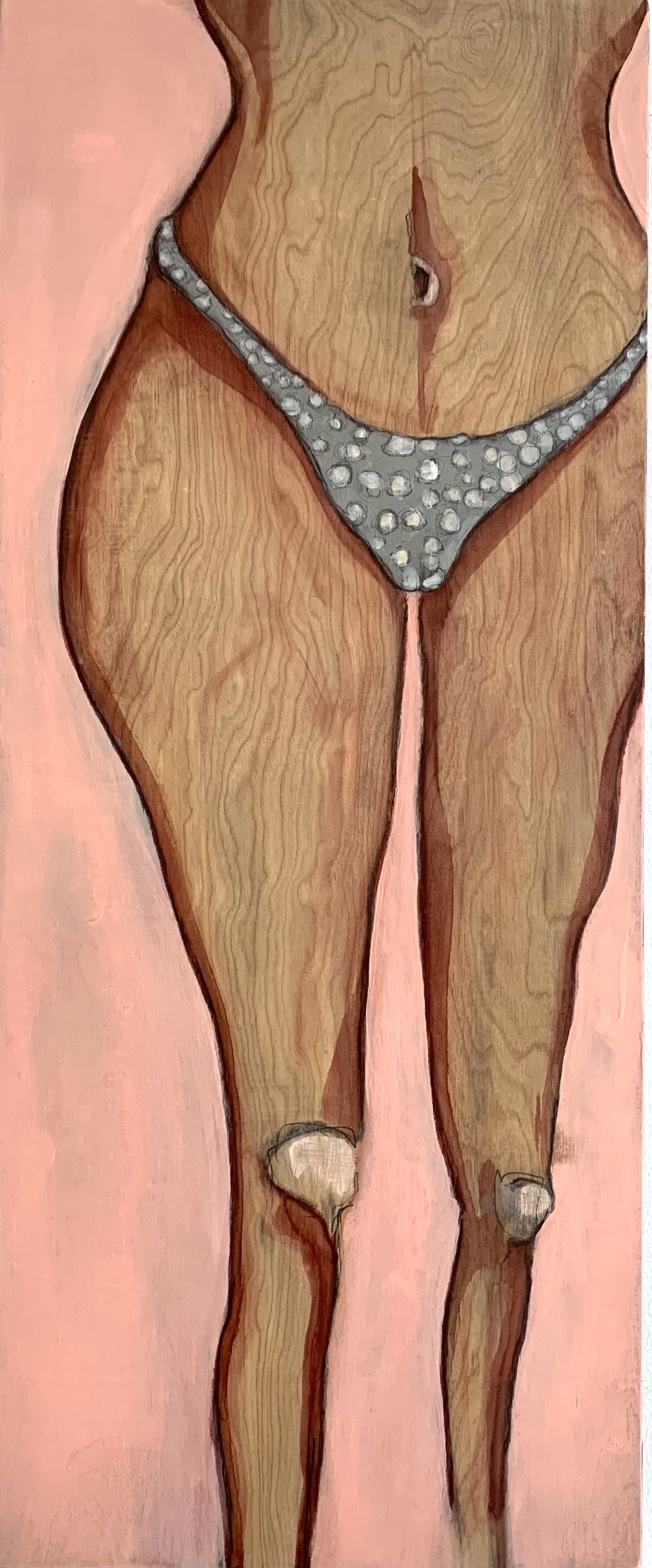 Underpants #11 | Acrylic on Panel | 34" x 14" | $1500