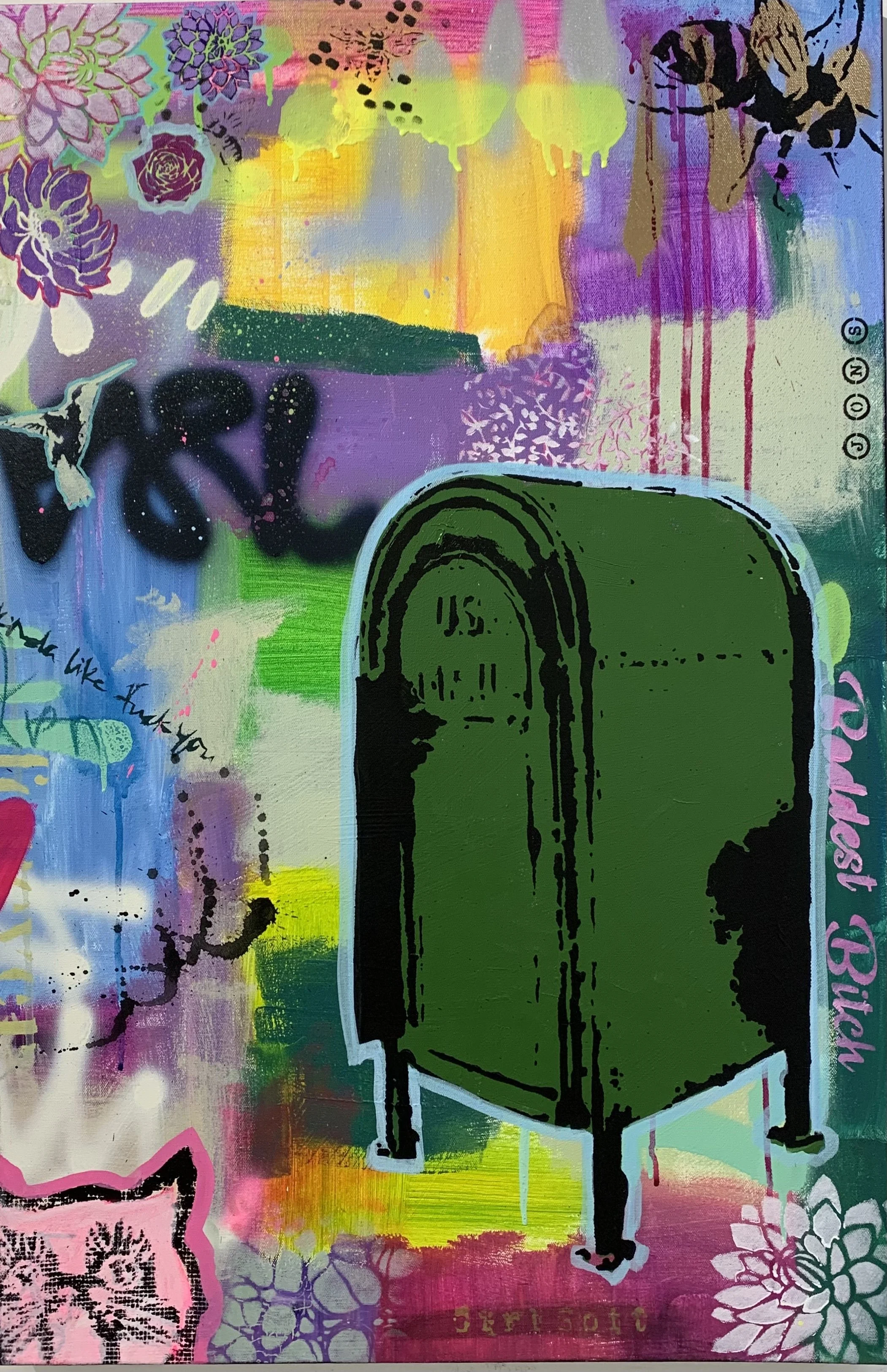 More Junk Mail | Mixed Media on Canvas | 36” x 24”  | $800