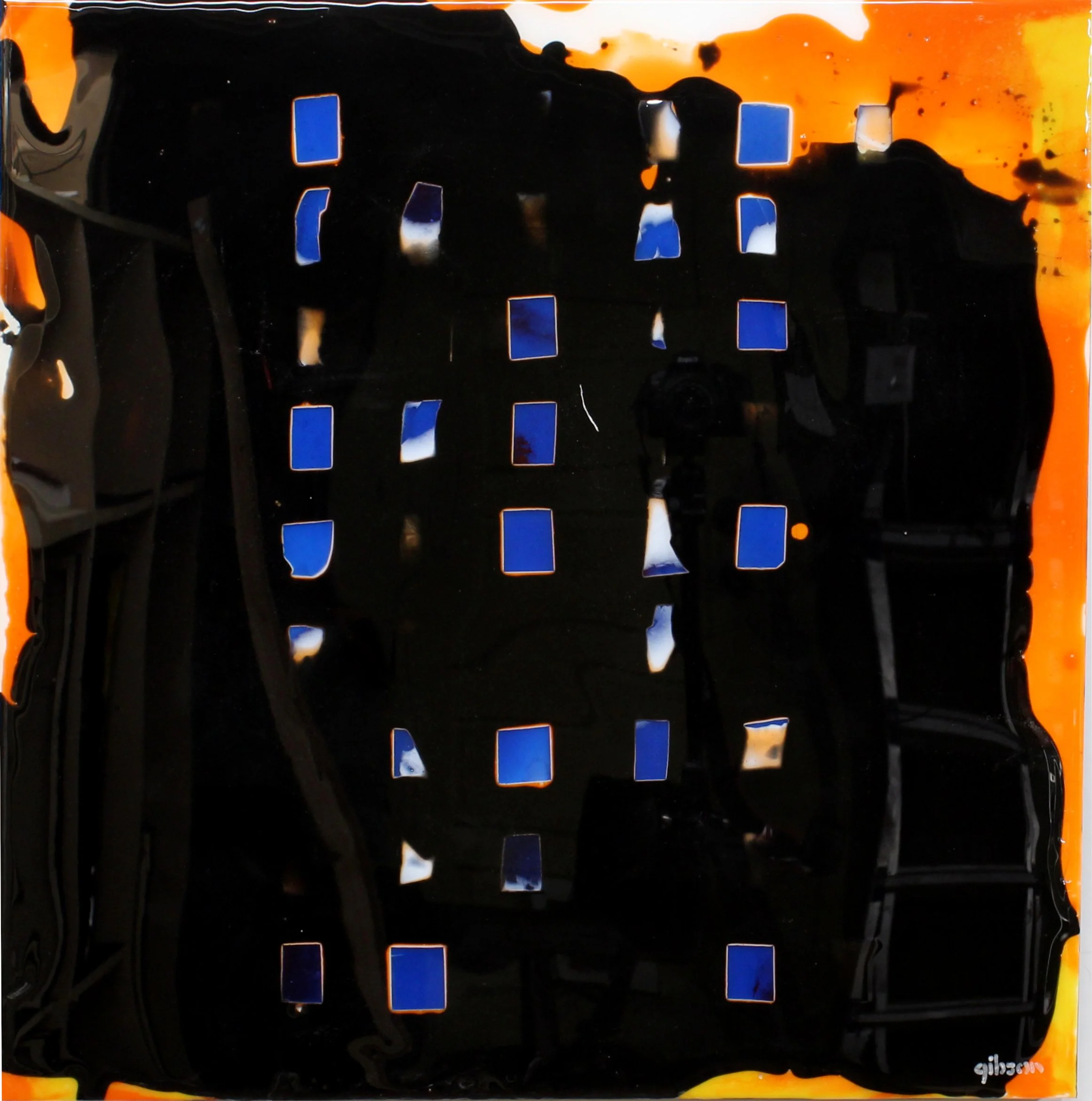 Figment No.6 | Resin and Pigment on Panel | 23" x 23" | $950
