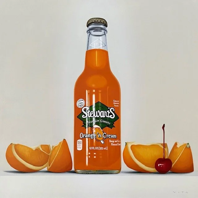 Orange n’ Cream Soda | Oil on Panel | 24”x24” | $2400
