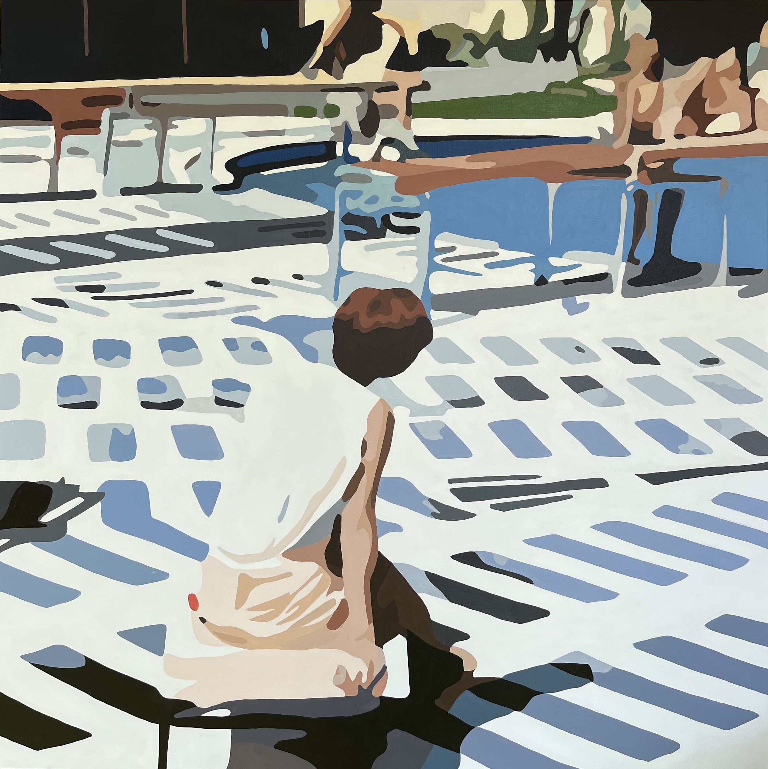 Diving Lessons | Acrylic on Canvas | 36" x 36" | $2400