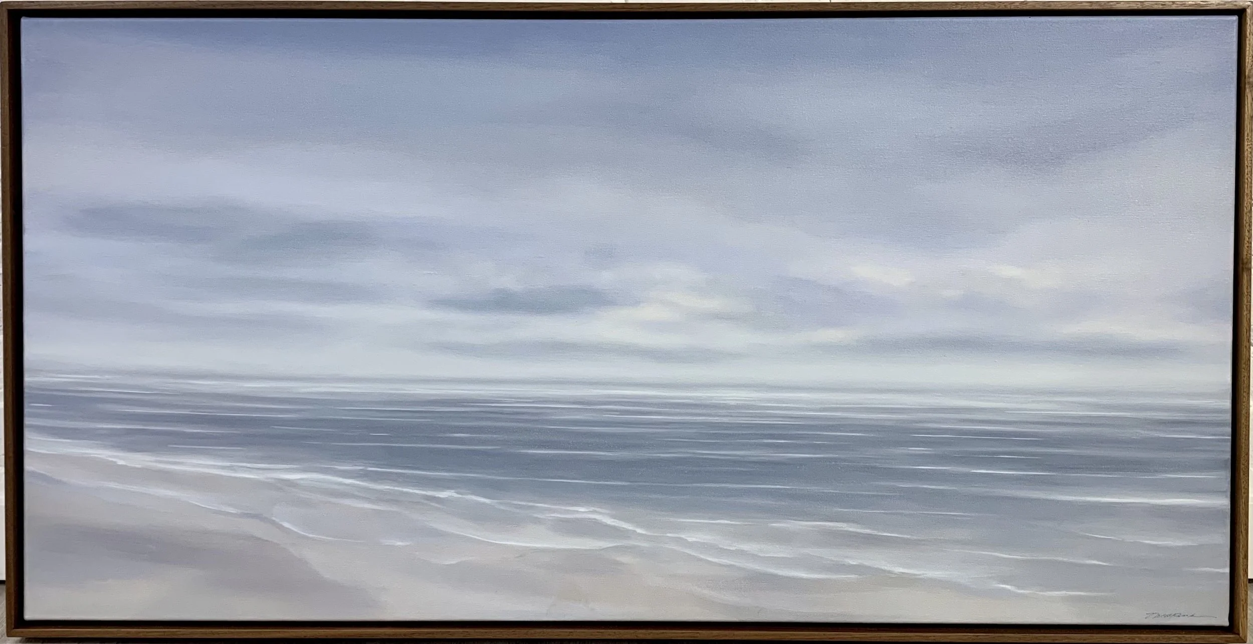 Everything and Nothing | Oil on Panel in Custom Walnut Frame | 24" x 48" | $3800