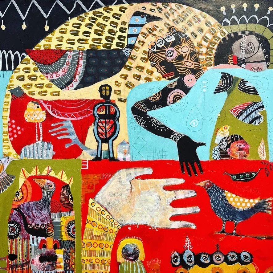 Dream Chaser | Mixed Media on Canvas | 36" x 36" | $2750