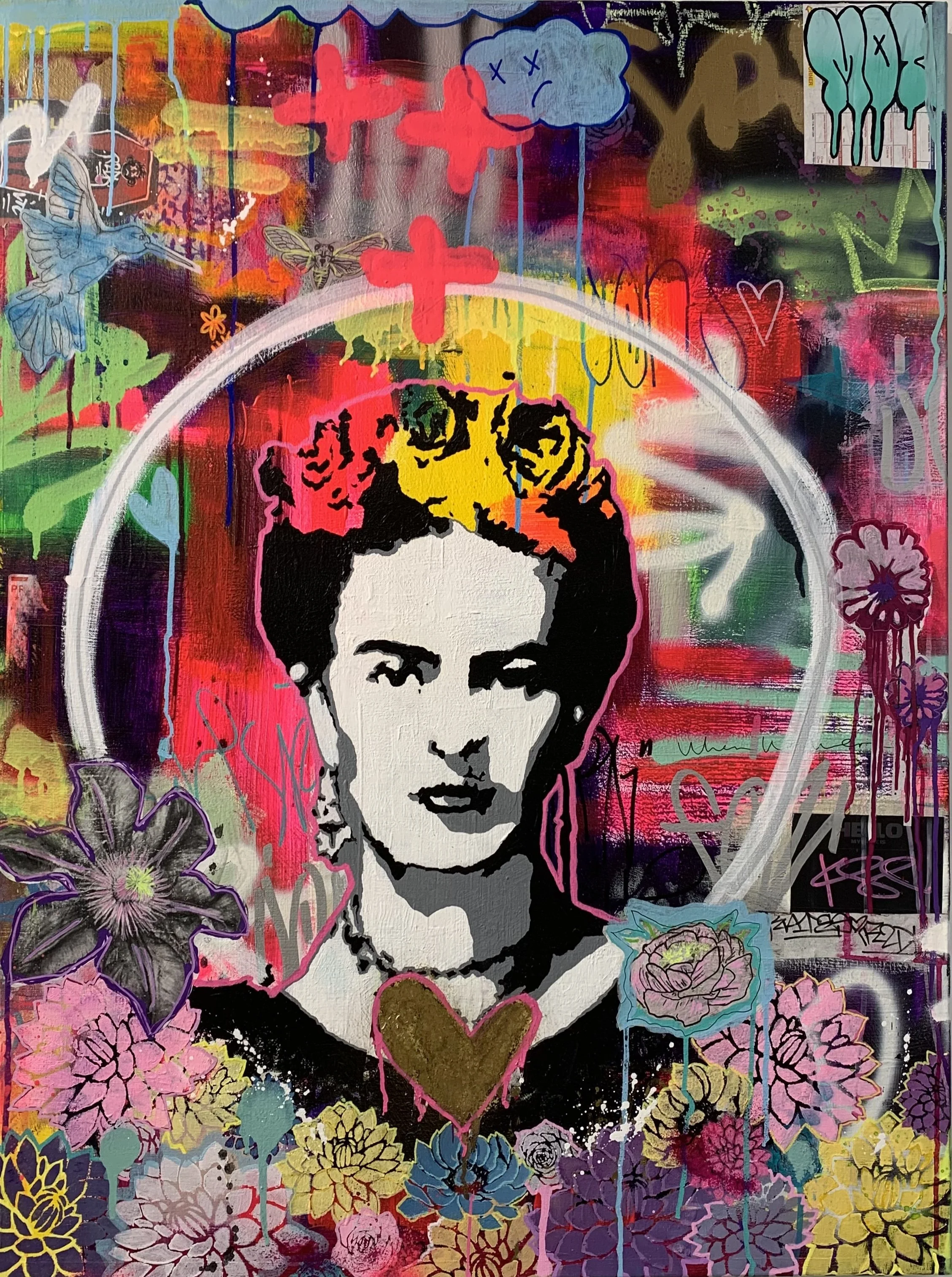 Most of Them Are Yours | Mixed Media on Canvas | 40" x 30" | $1150