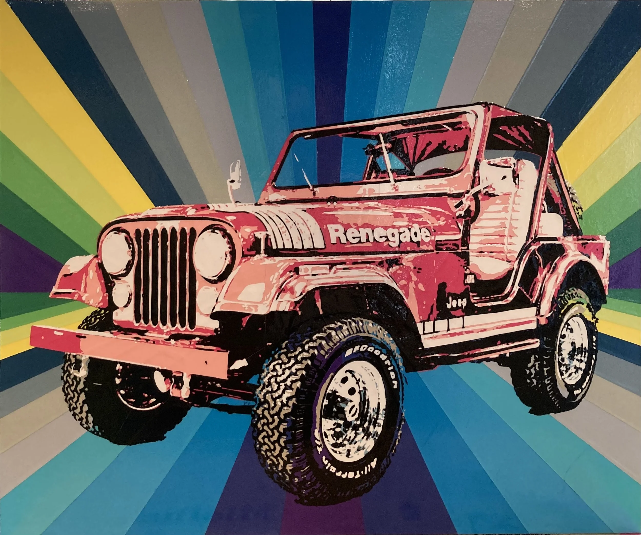 Renegade | Paper Cut Collage | 30" x 36" | $2700