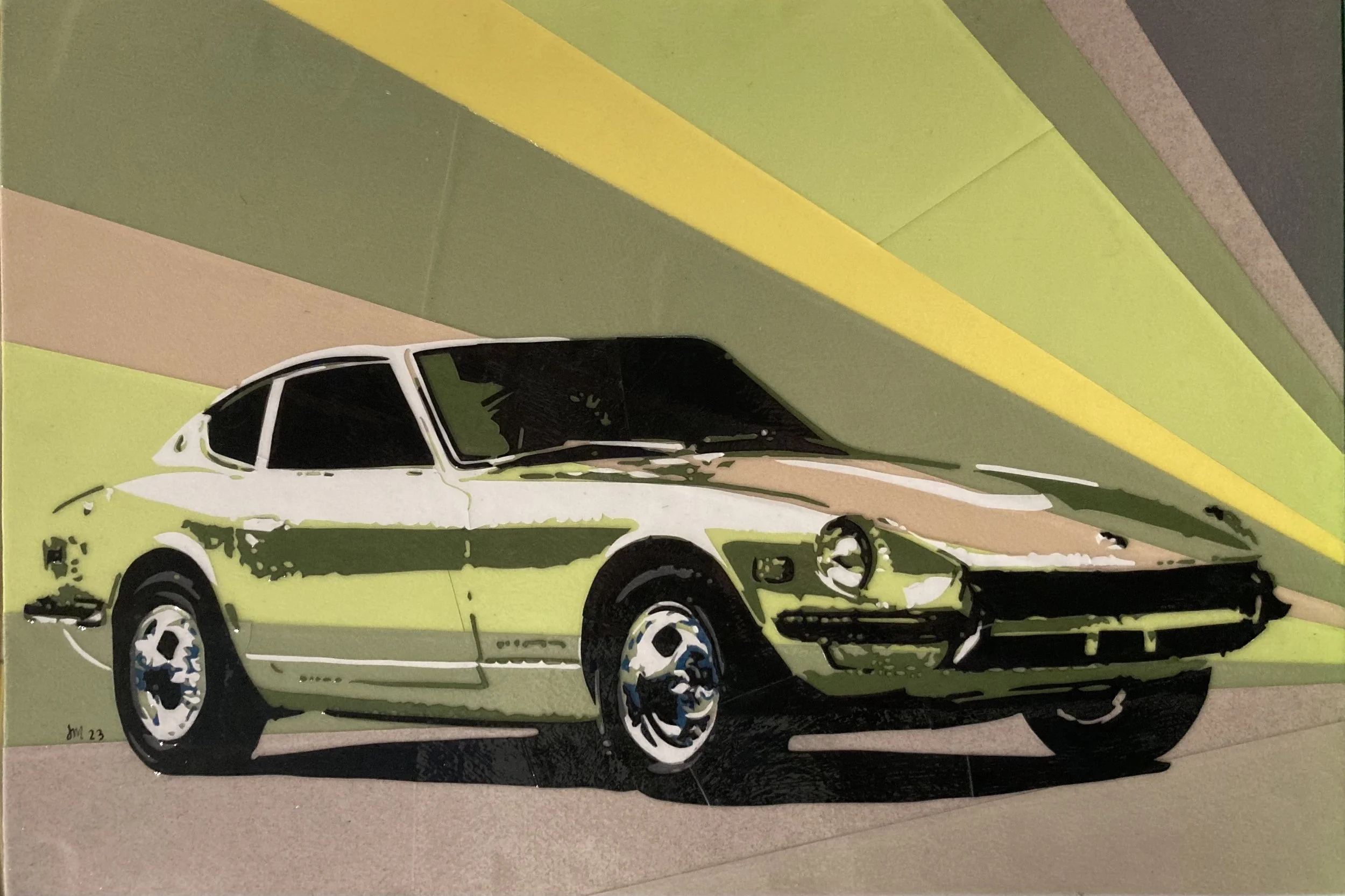 Datsun | Paper Cut Collage | 11" x 16" | $450
