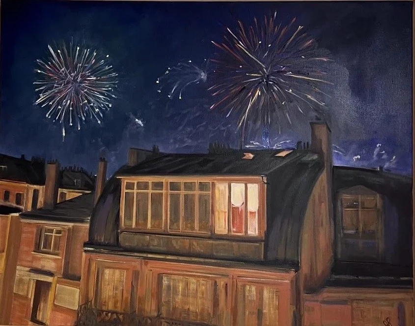 Le 14 JUILLET | Oil on linen | 29"X 36" | $2088 