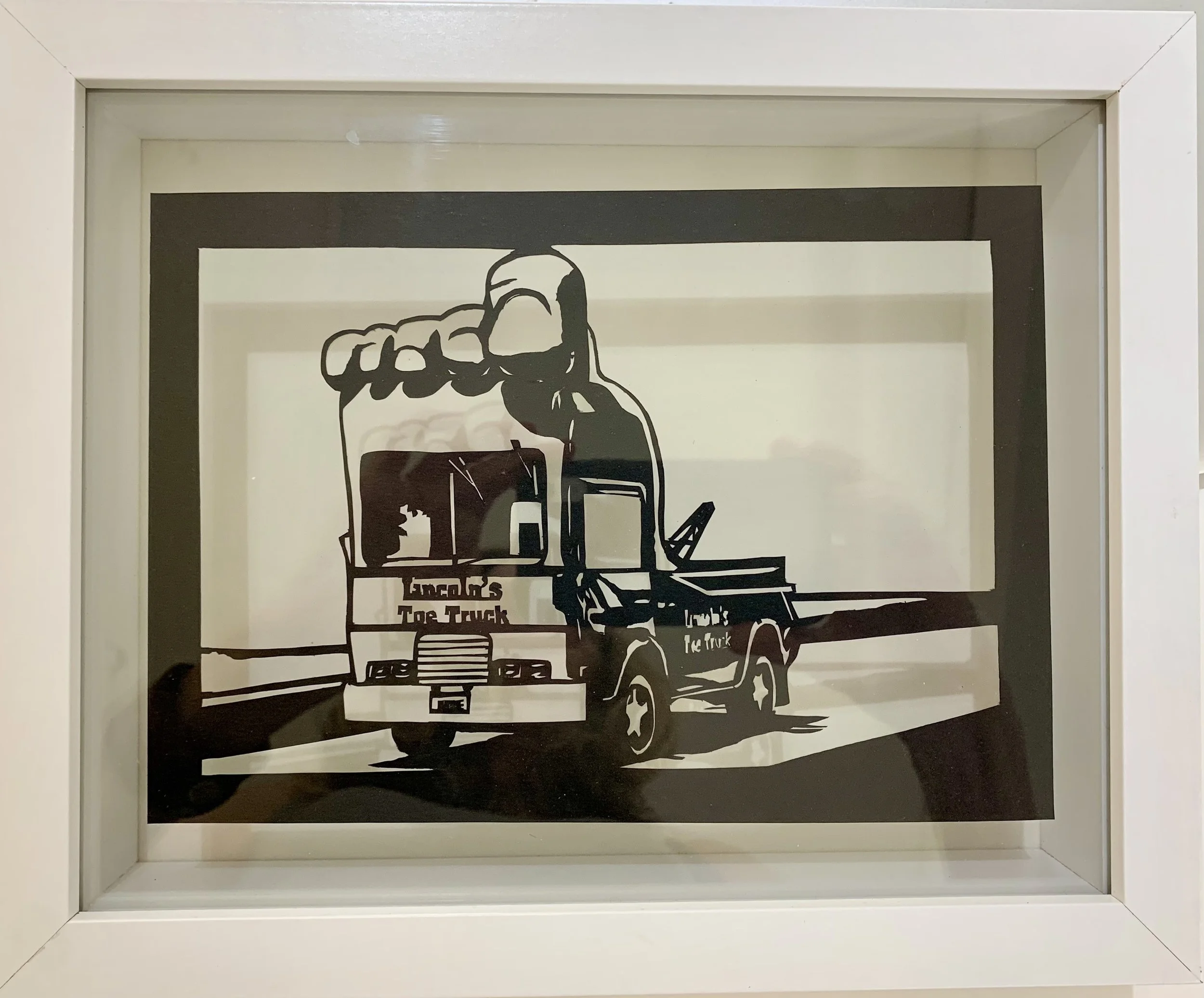 Toe Truck | Paper Cut | 9" x 11" | $200