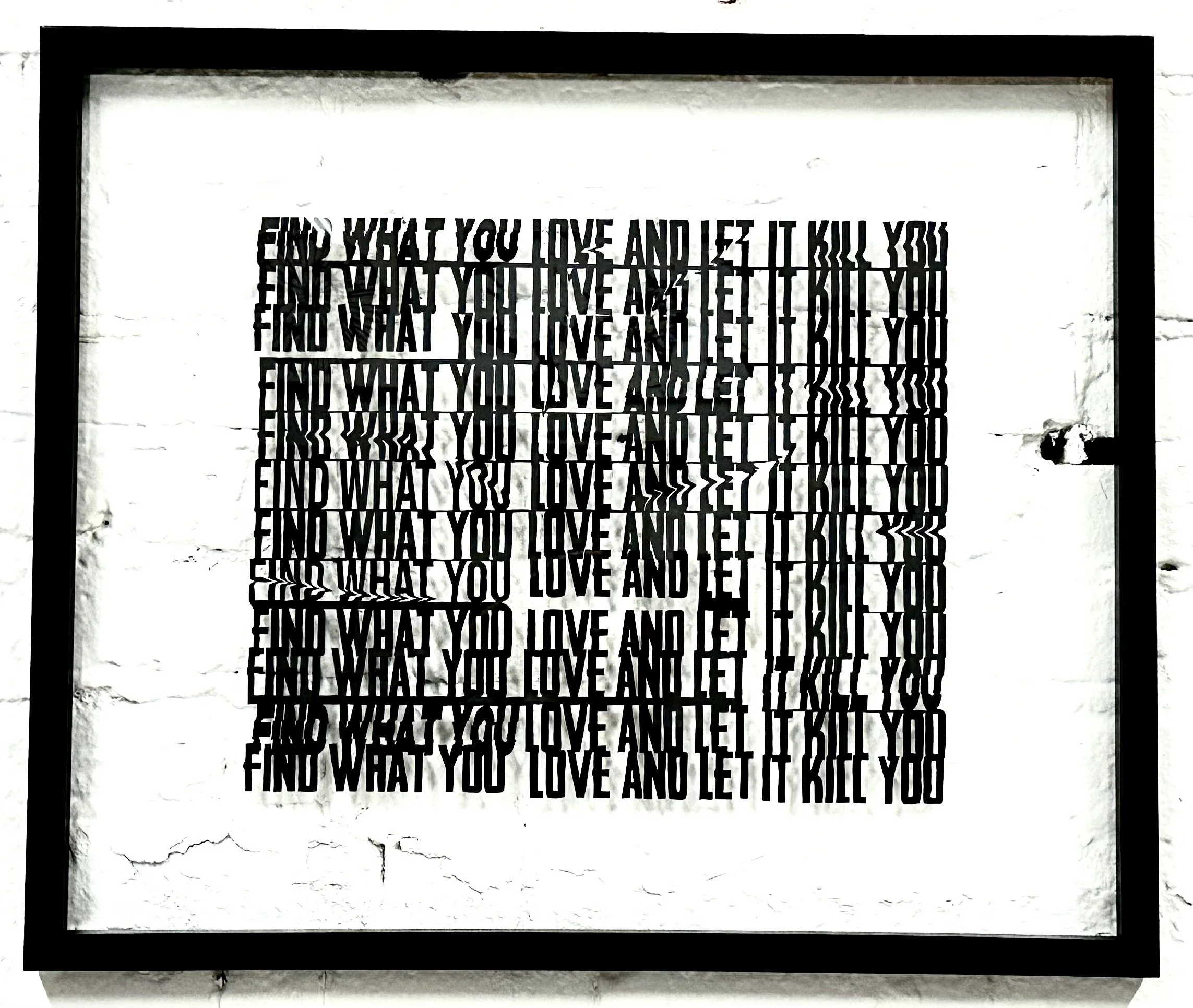 Find What You Love | Paper Cut | 25" x 21" | $475