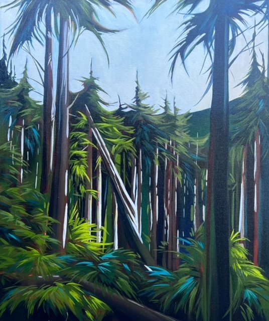 Forest Bathing  | Acrylic on Canvas | 24”x20” | $1150