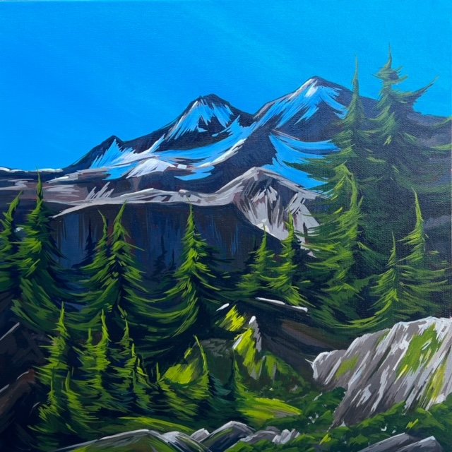 Talus | Acrylic on Canvas | 20”x20” | $960
