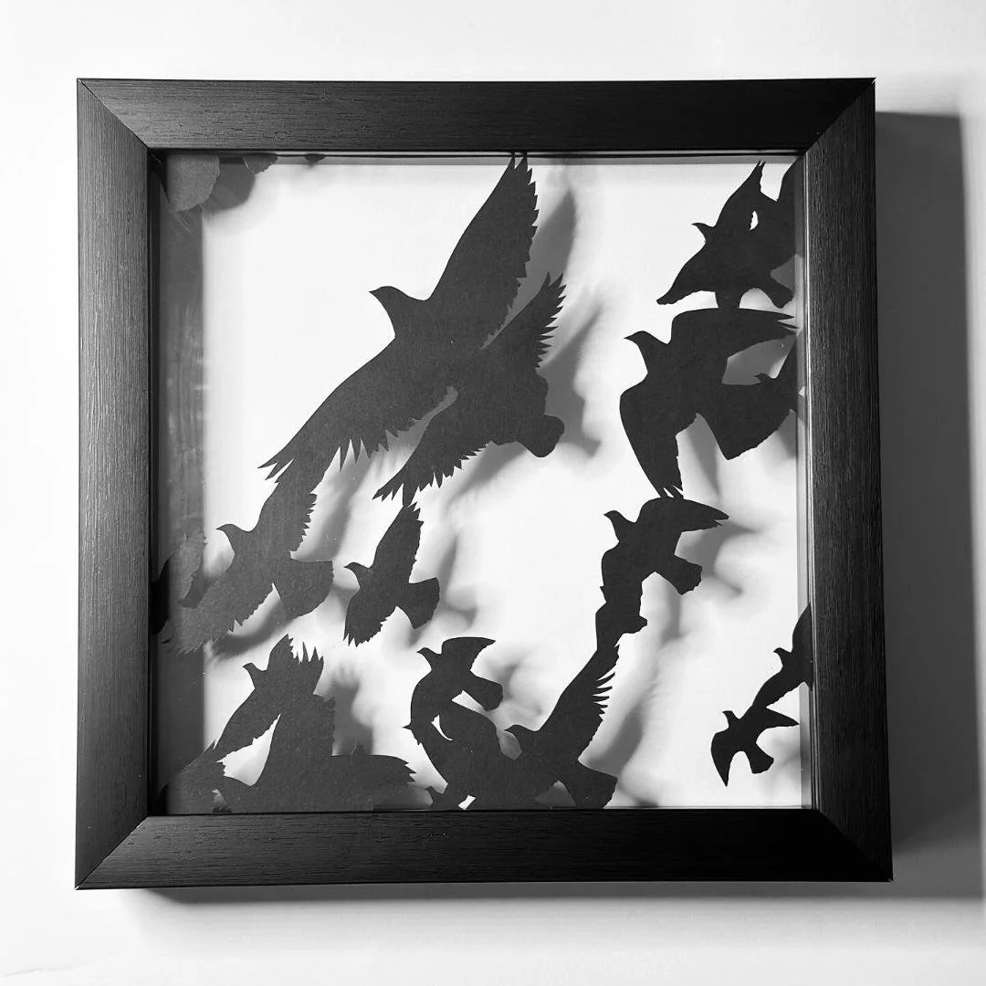 Flutter | Paper cut  | 9” x 9” | $150