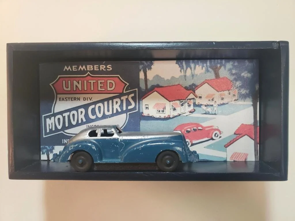 Motor Courts. | Mixed Media Assemblage | 8.5" X 4" | $120
