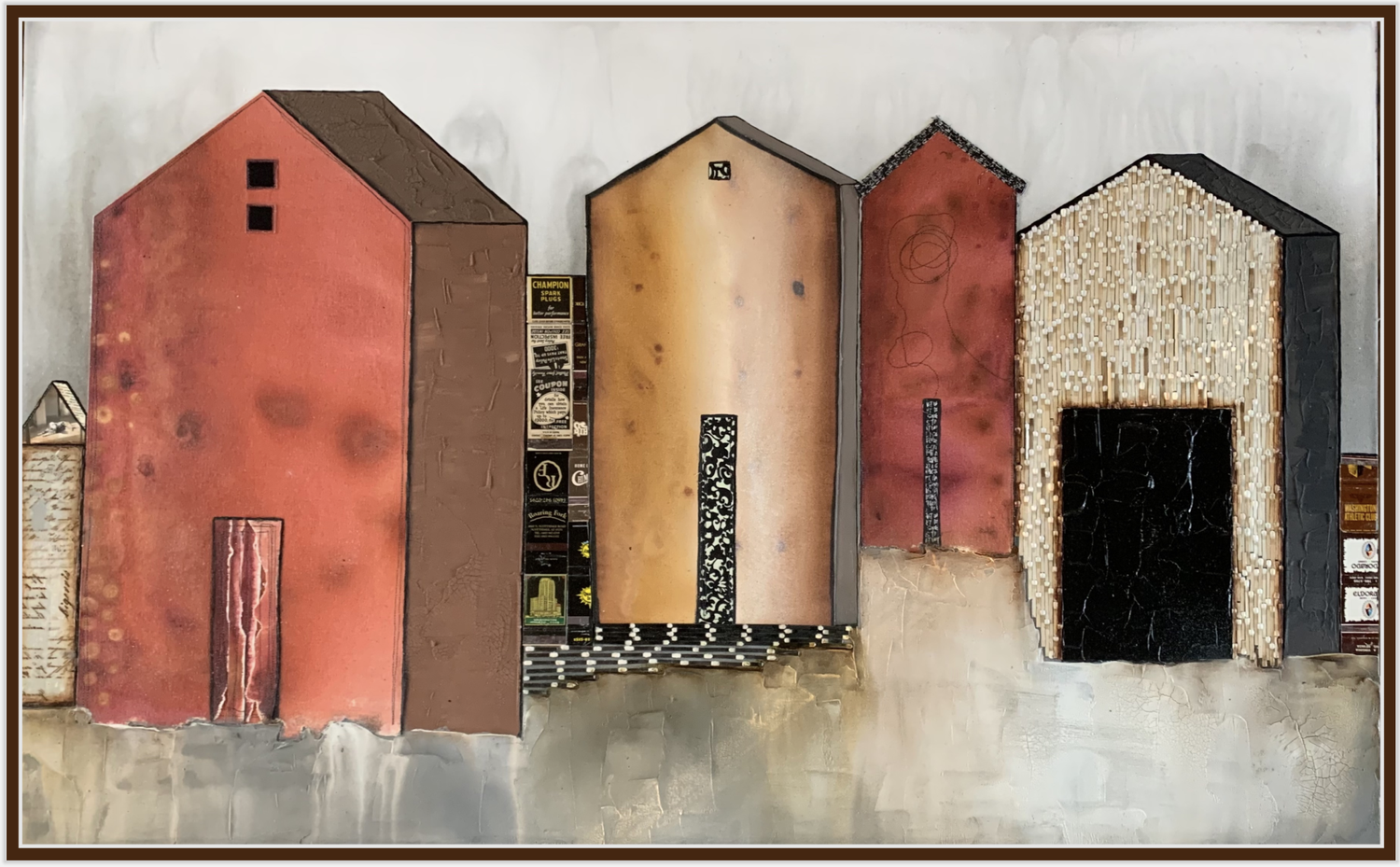 Mixed Media Painting_Laura Van Horne_Gray Sky Gallery_ Seattle Artist_Matchstick House.png