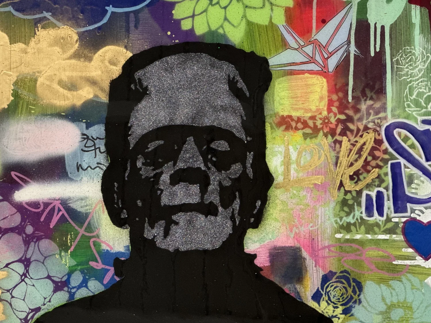 Most Misunderstood Acrylic and Spray Paint on Canvas 16