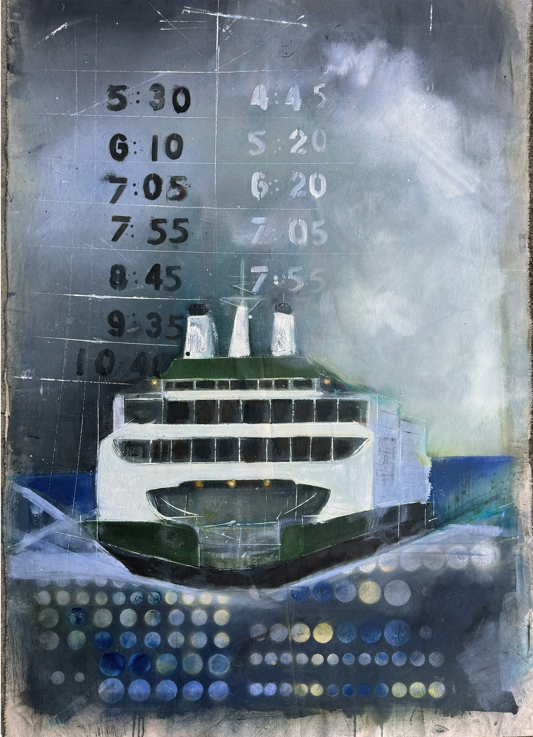 Ferry Time 48 x 36 Mixed Media on Canvas Milrany.jpeg