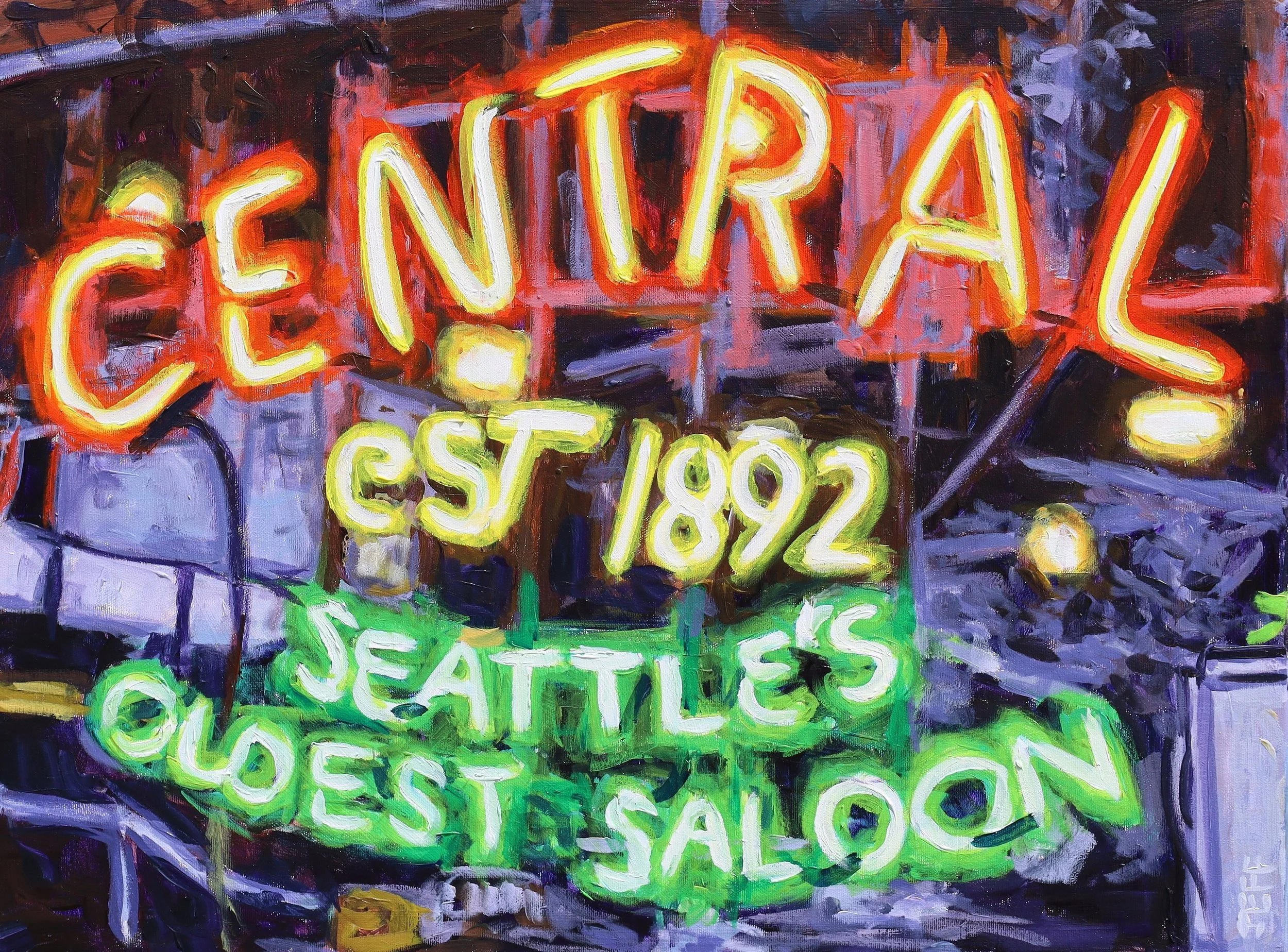 Central Saloon, Acrylic, 18x24 inches, Jeff Wilson, 2025.jpeg