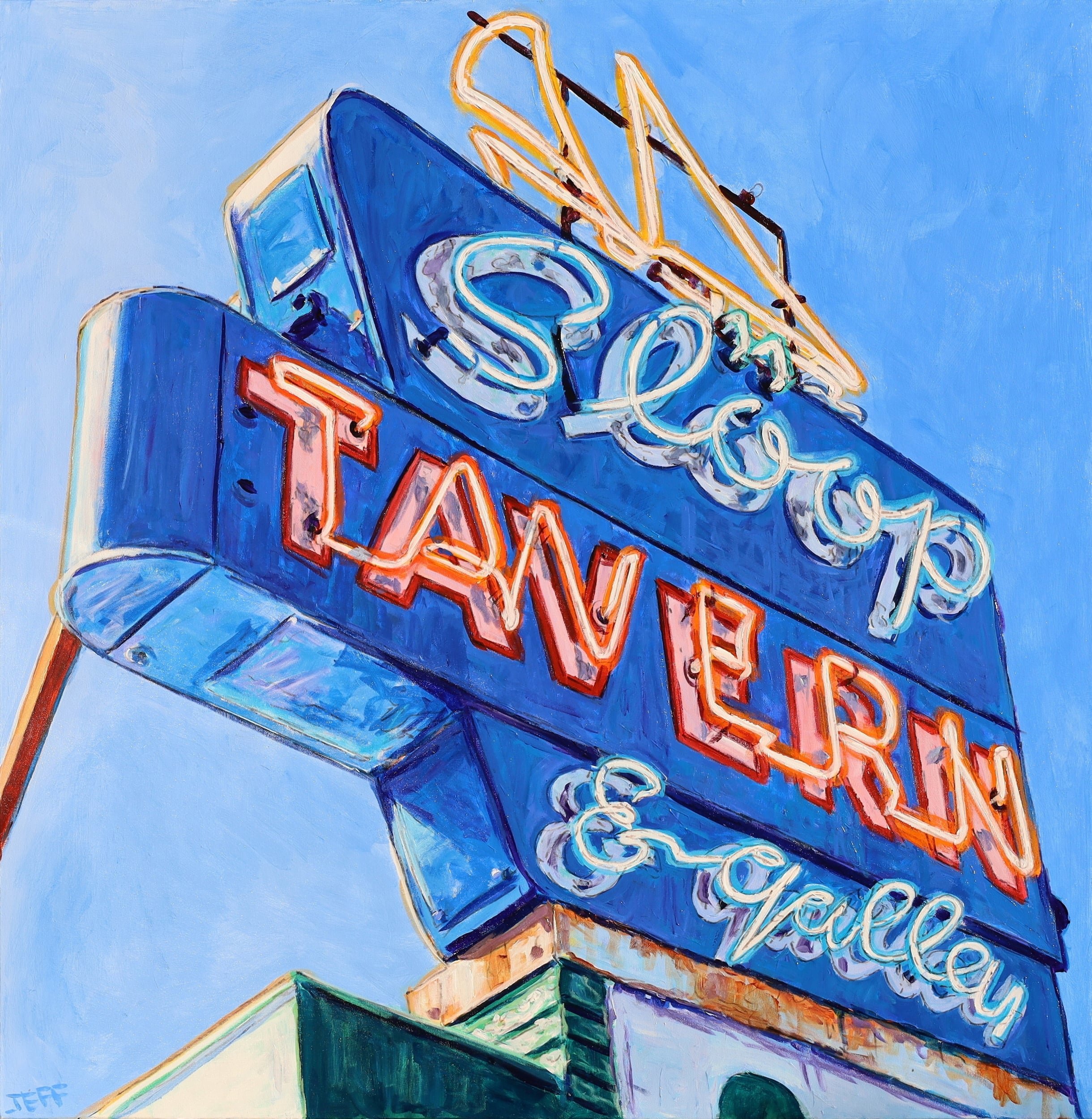 Sloop Tavern, Acrylic, 36x36 inches, Jeff Wilson, 2025-min.jpeg